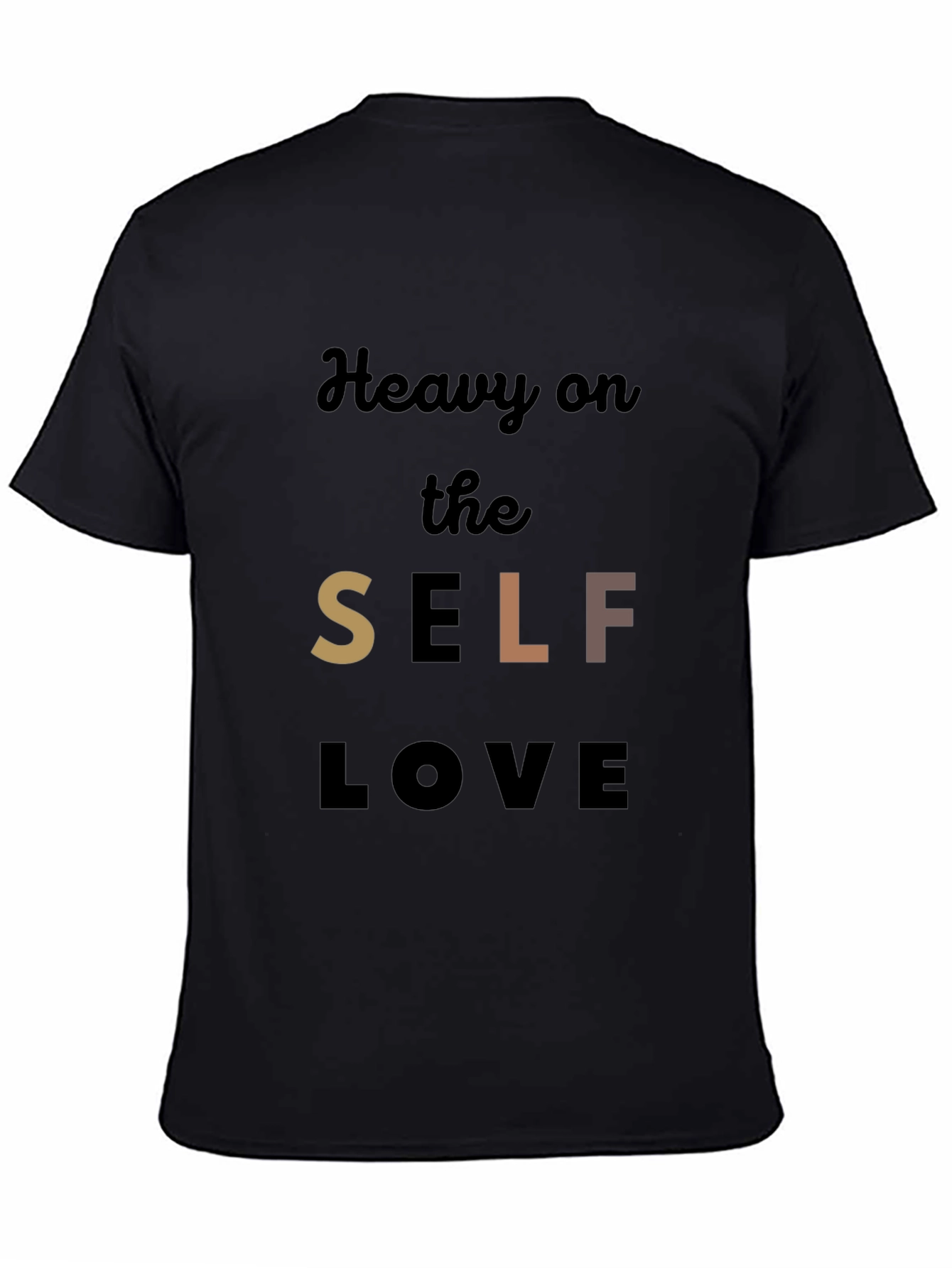 Black Heavy on the Self Love Graphic Tee view 4