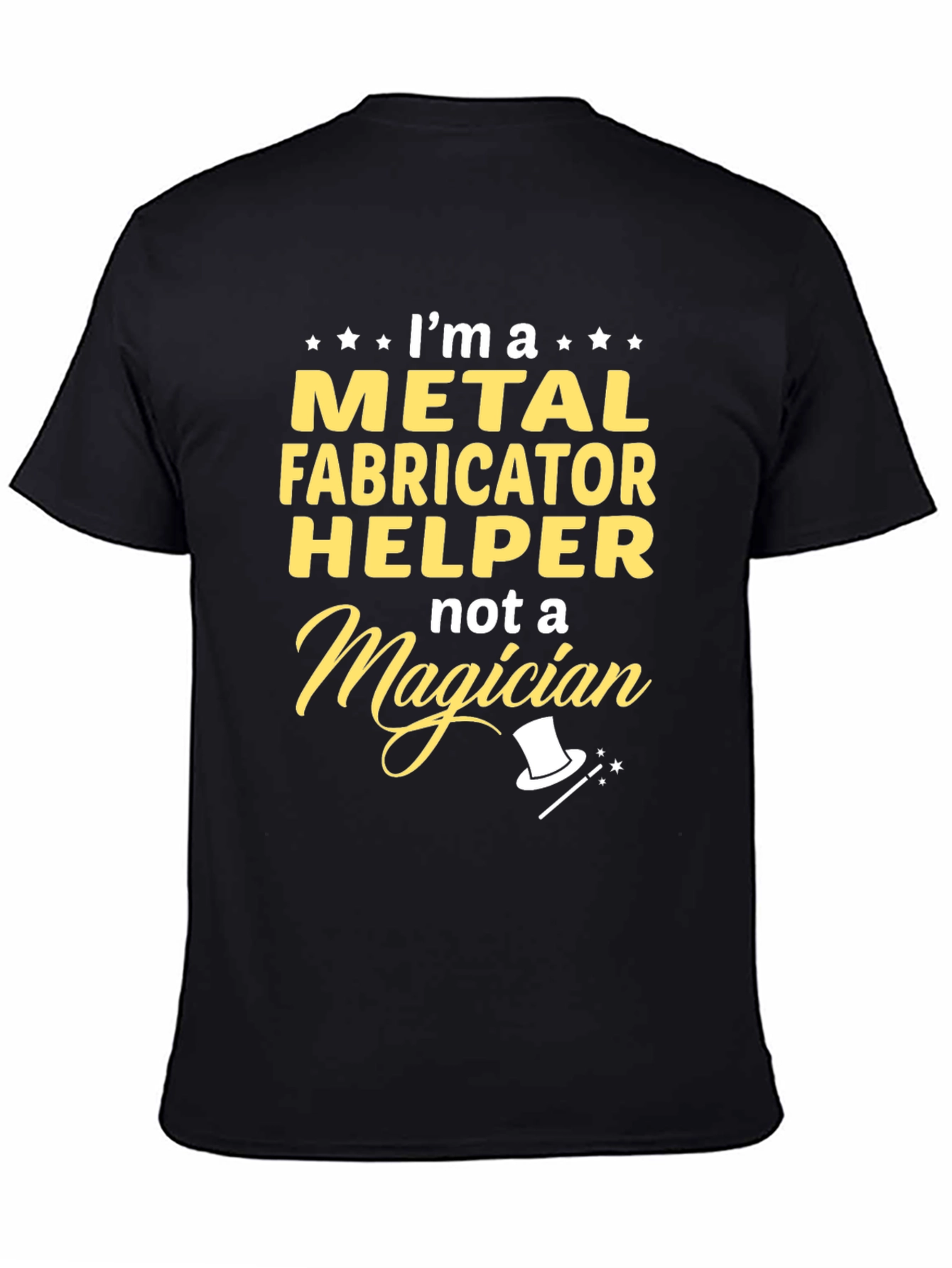 Black Metal Fabricator Helper T-Shirt view 4