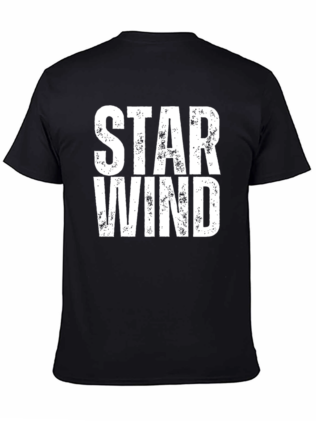 Black Star Wind Graphic Black T-Shirt view 4