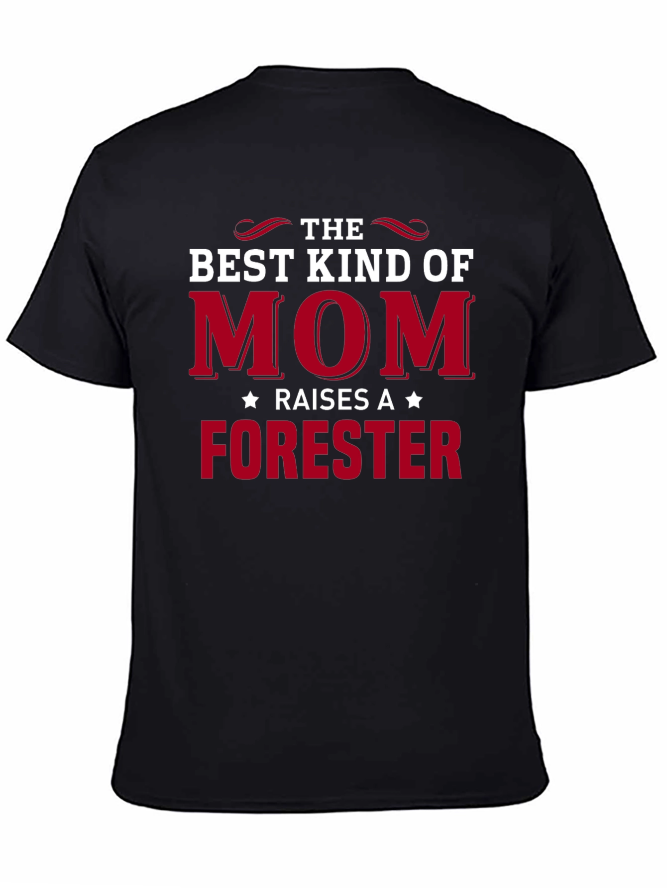 Black Best Kind of Mom Raises A Forester Graphic Tee view 4