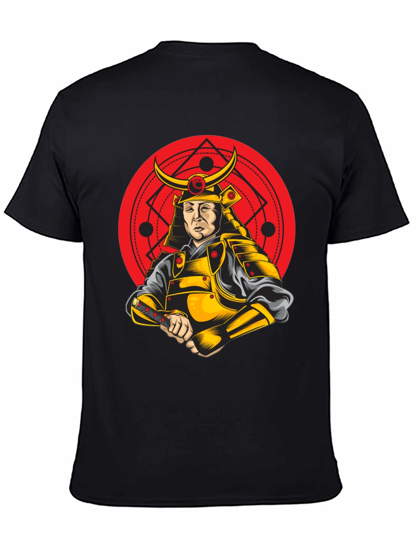Black Samurai Warrior Graphic T-Shirt - Bold & Unique Design view 4