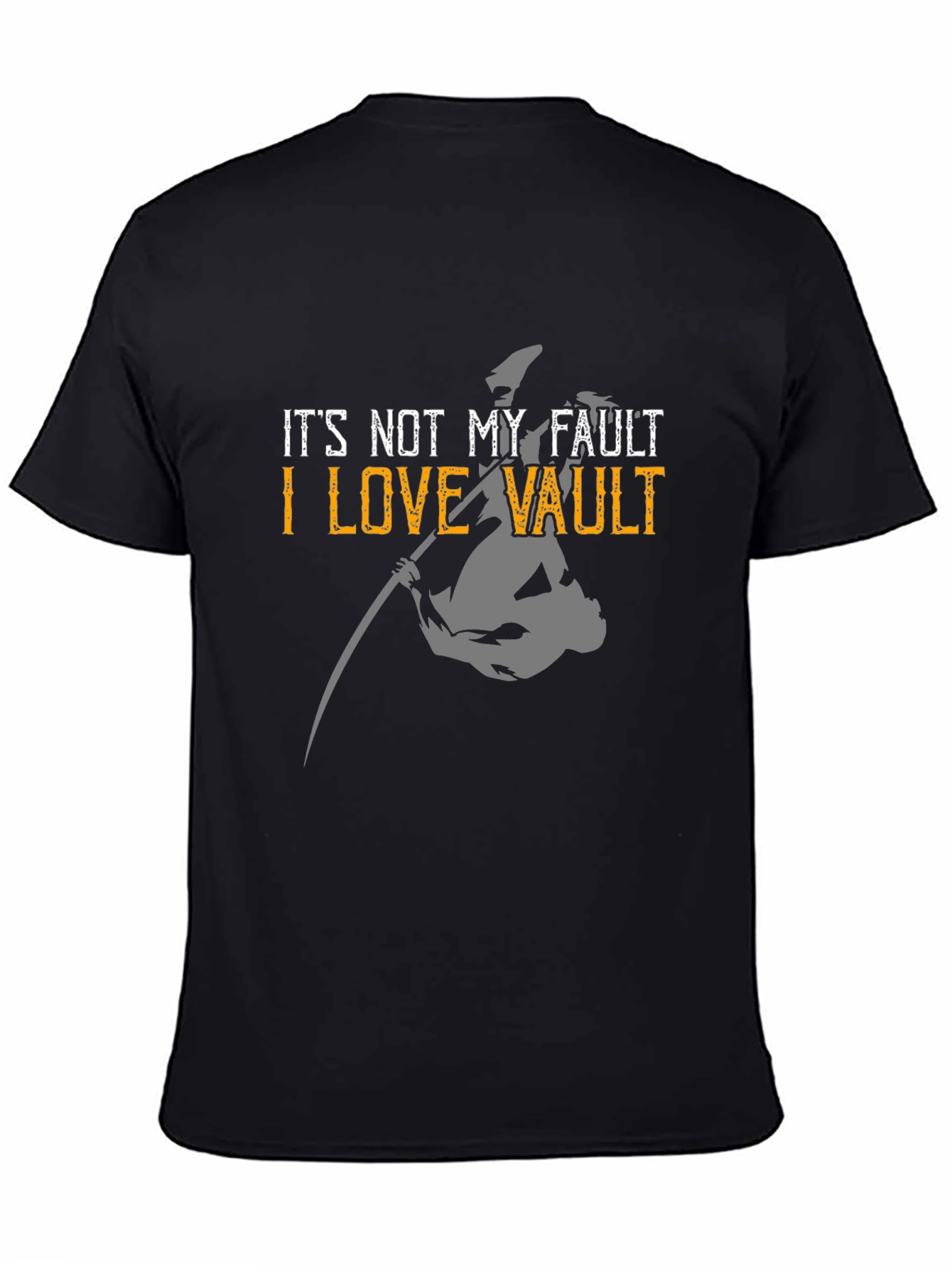 Black I Love Vault Funny Graphic Tee view 4
