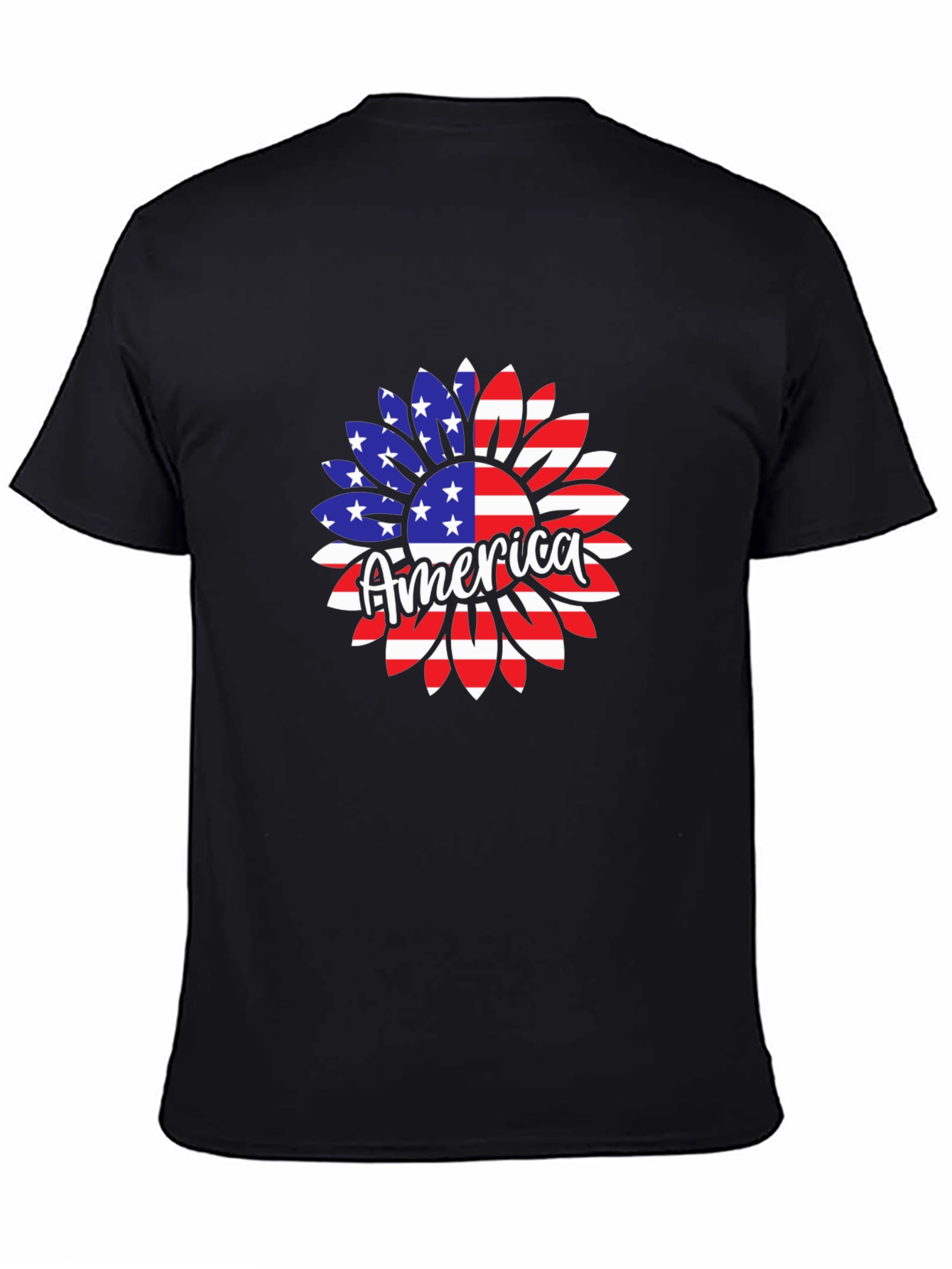 America Sunflower Graphic Tee - Patriotic Pride! - 4