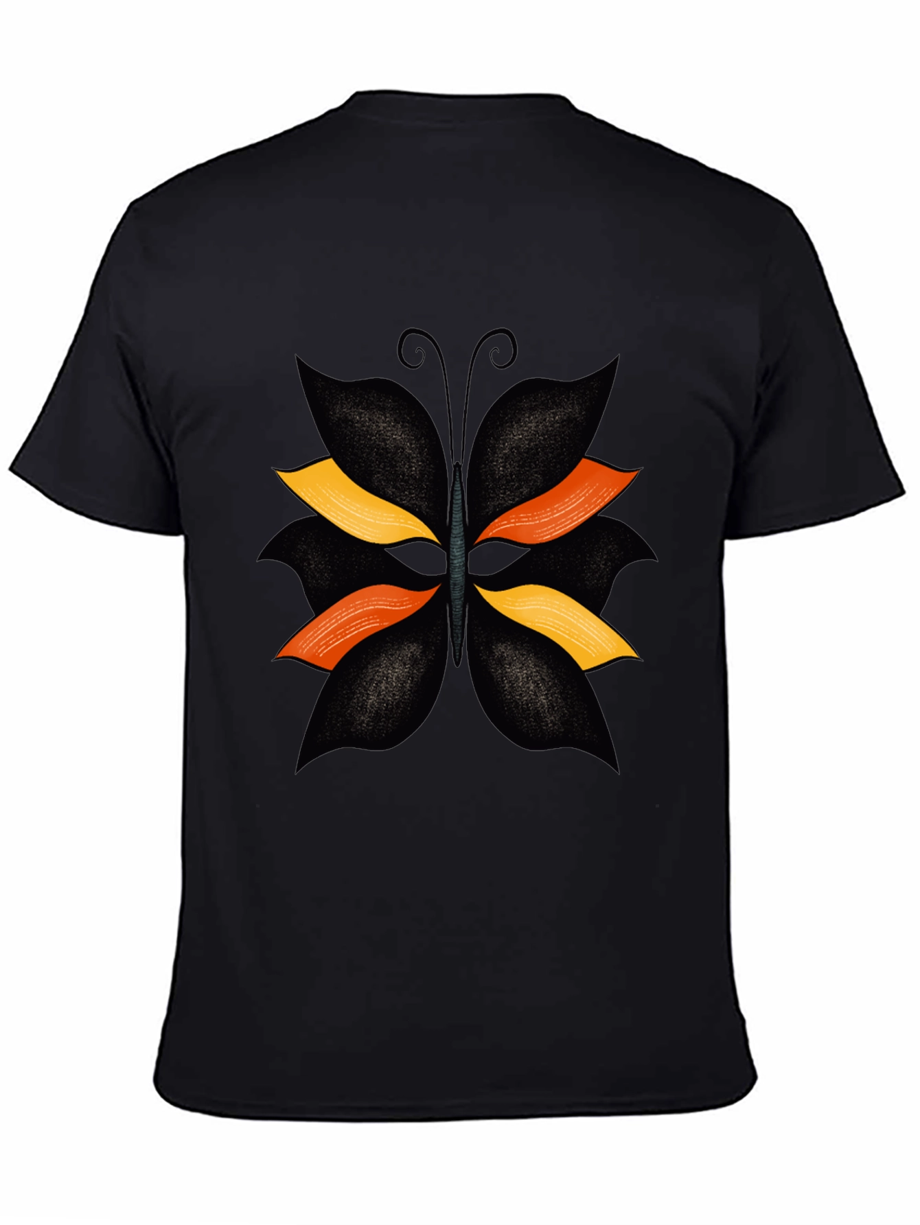 Black Butterfly Graphic T-Shirt - Stylish Casual Tee view 4