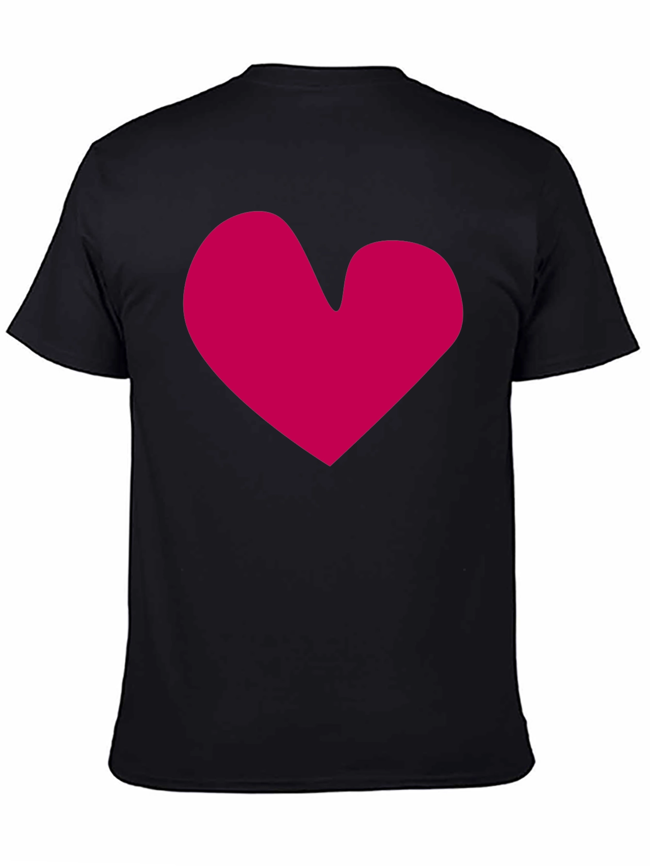 Black Heart Graphic Black T-Shirt - Stylish Casual Wear view 4