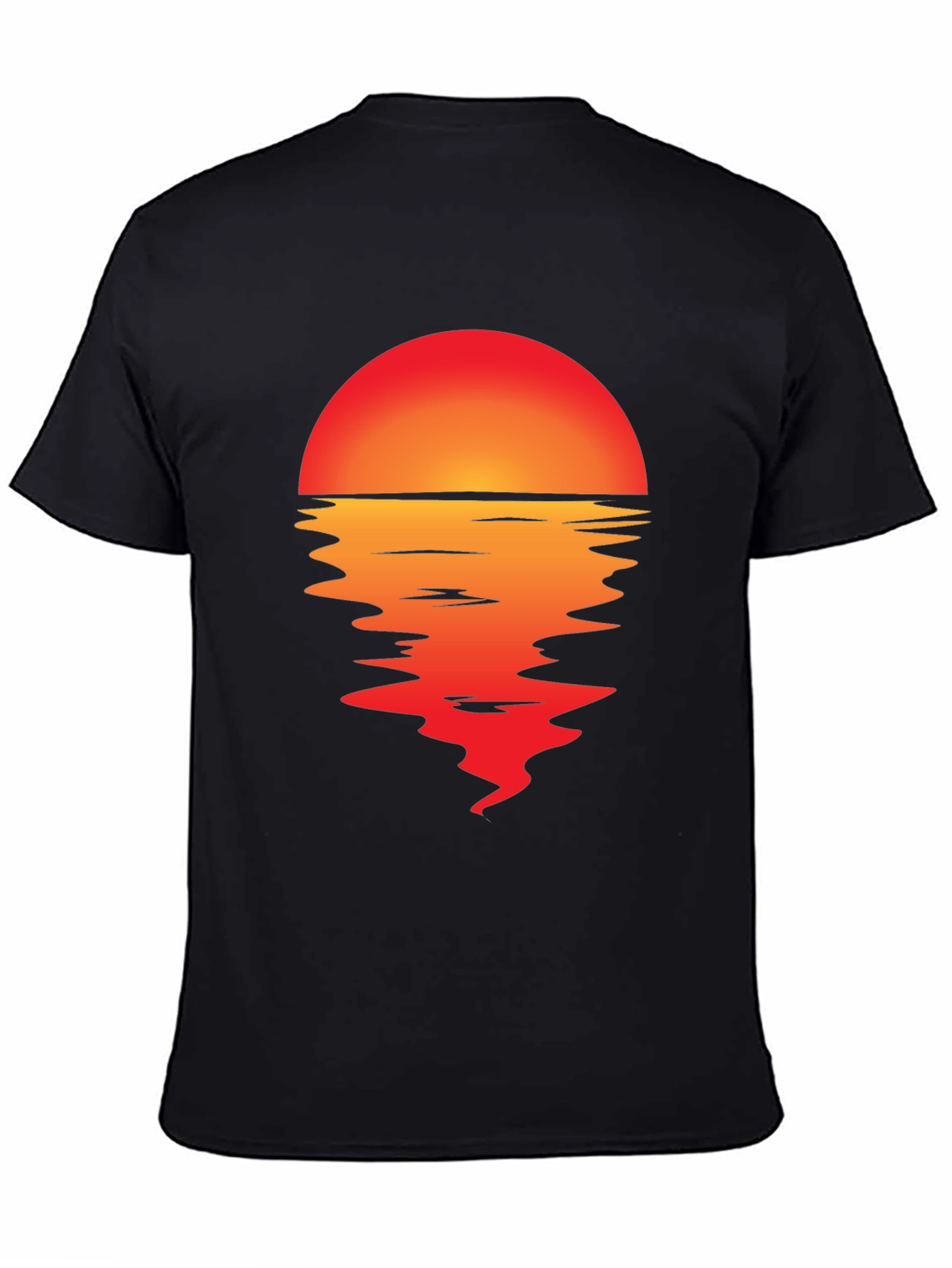 Black Sunset Graphic T-Shirt view 4