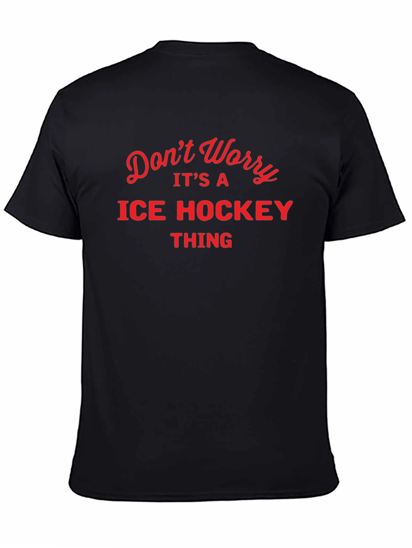 Black Ice Hockey Thing T-Shirt view 4