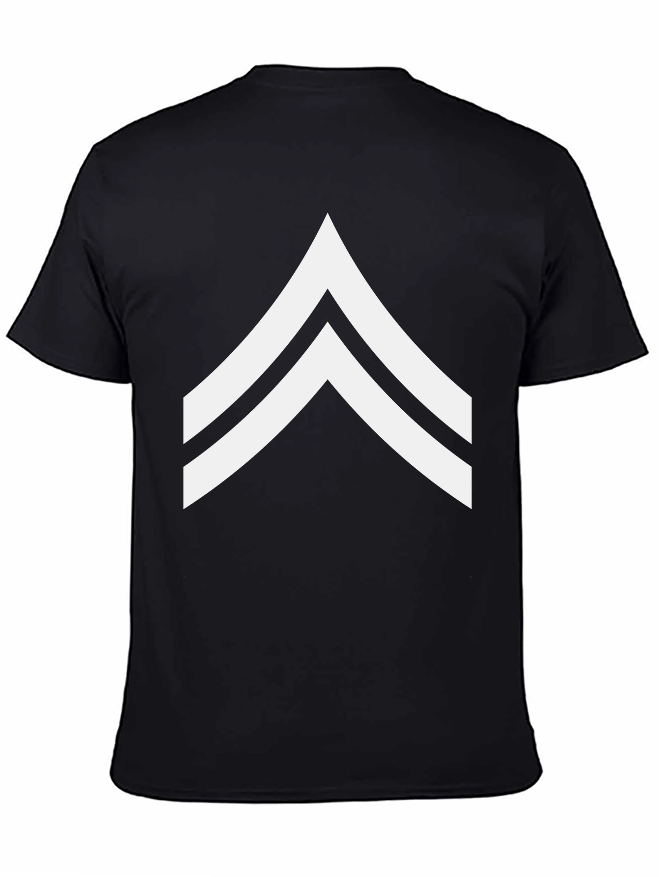 Black Sergeant Chevron Graphic Tee - Black view 4