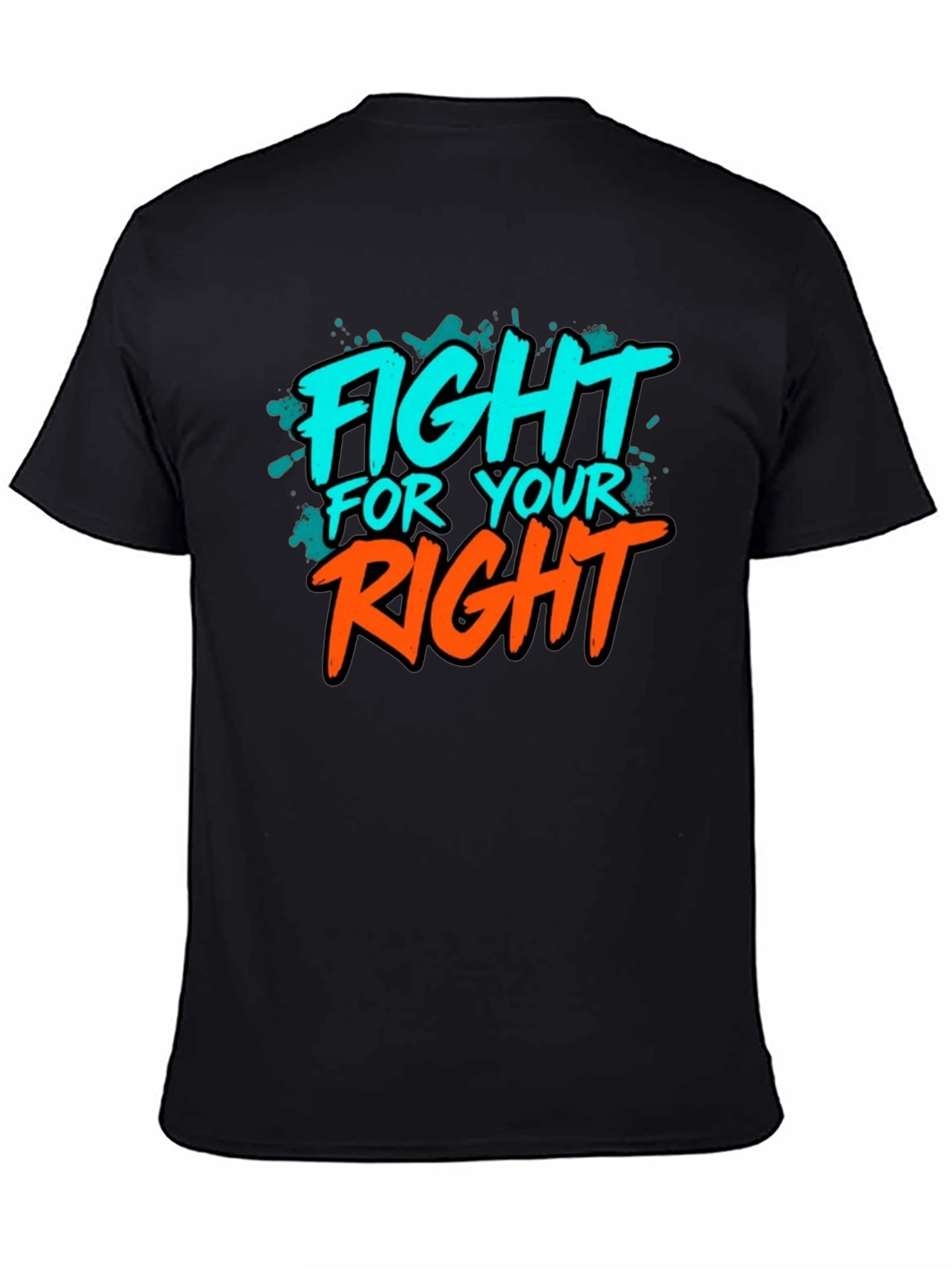 Black Fight For Your Right Graphic Tee view 4