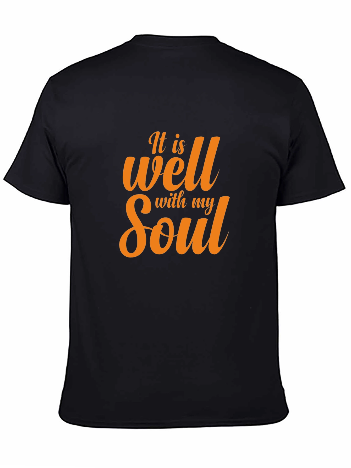 Black It Is Well With My Soul Black T-Shirt view 4