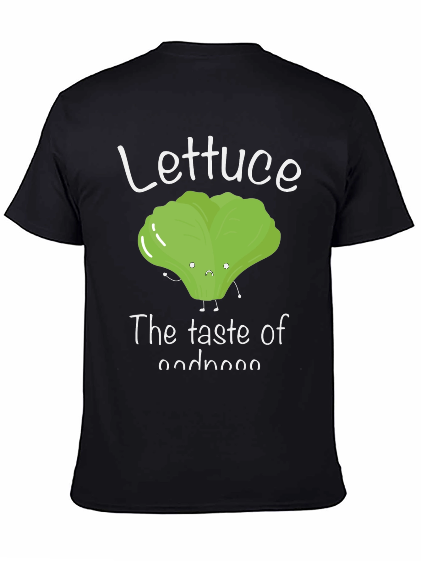 Black Lettuce 'The Taste of Goodness' Funny Graphic Tee view 4