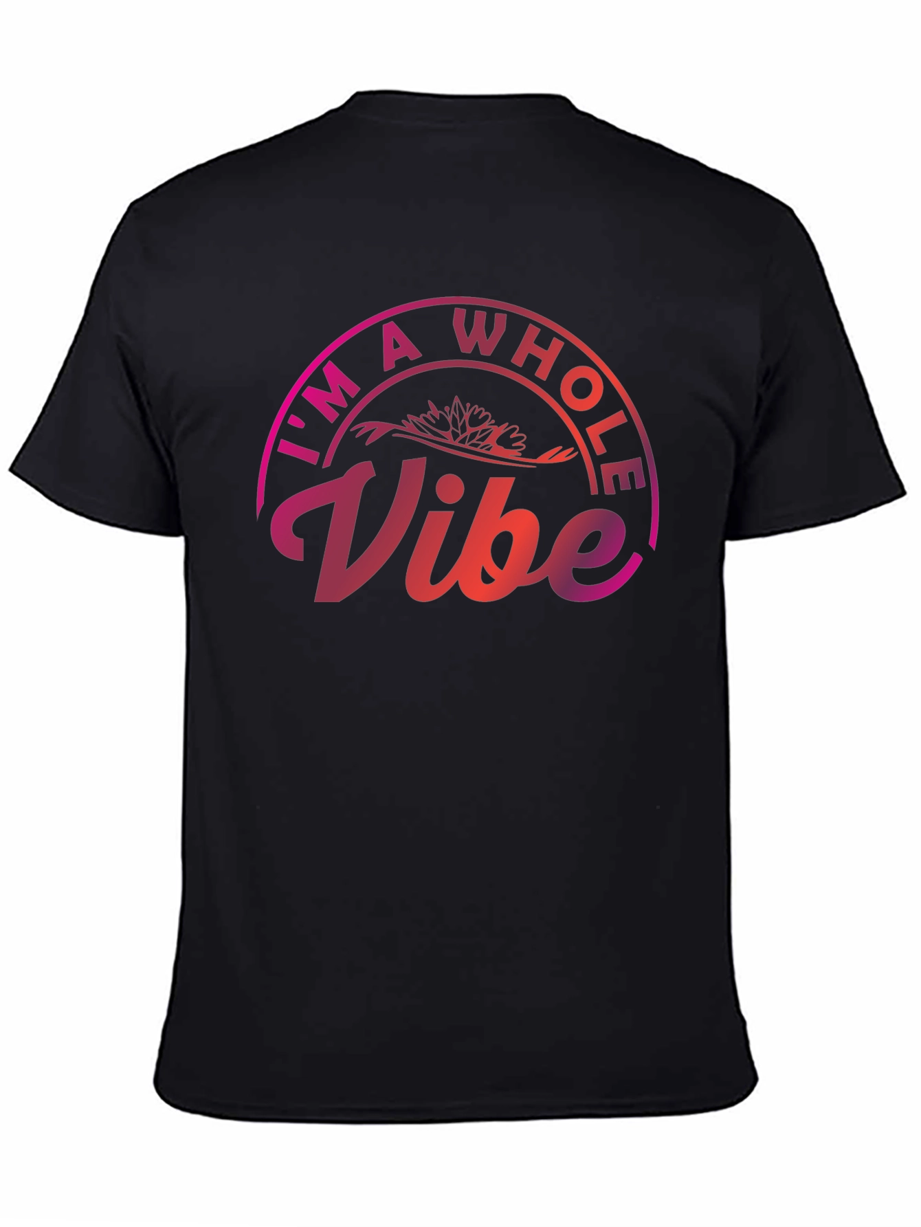 Black I'm A Whole Vibe Graphic Tee view 4