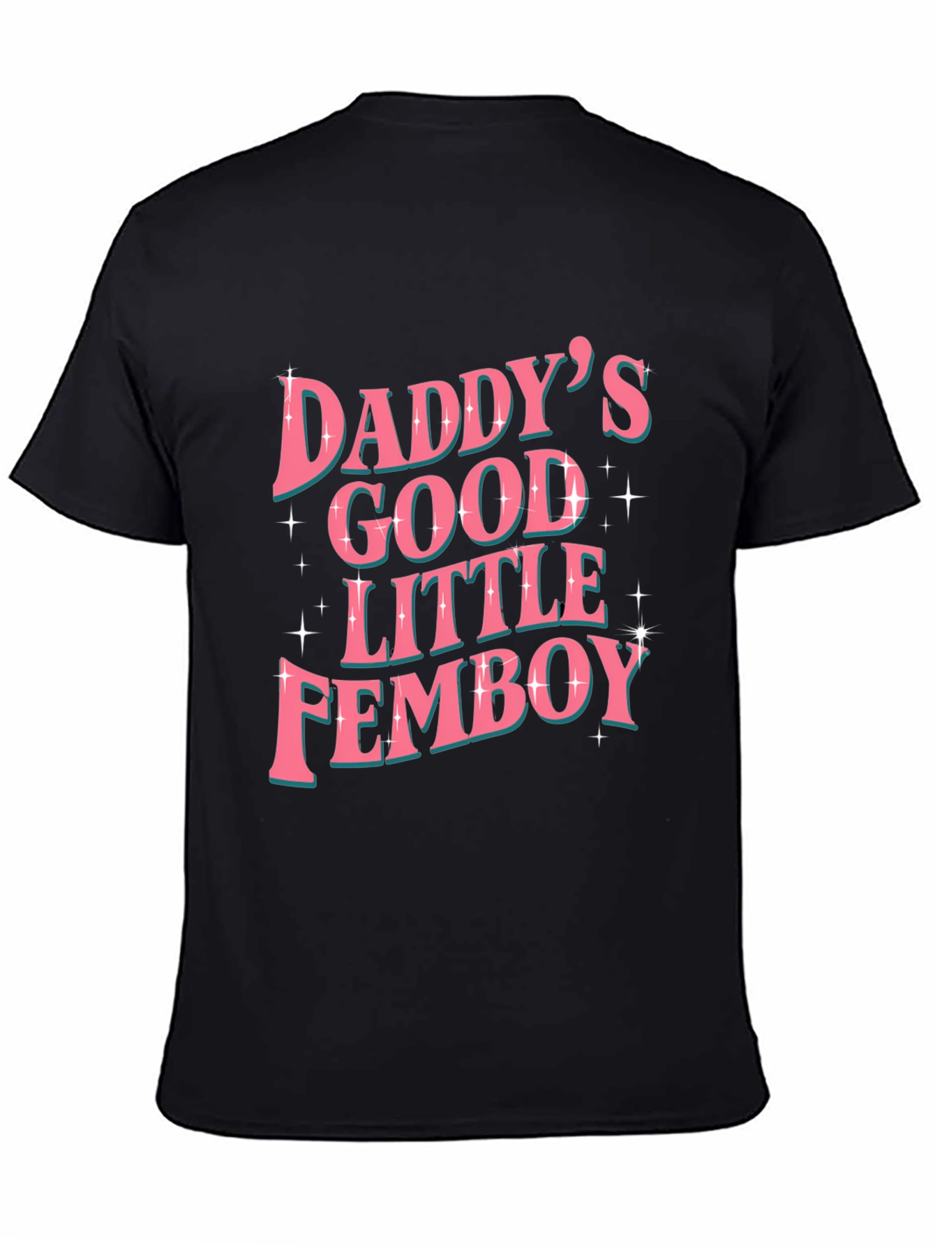 Black Daddy's Good Little Femboy Graphic Tee view 4