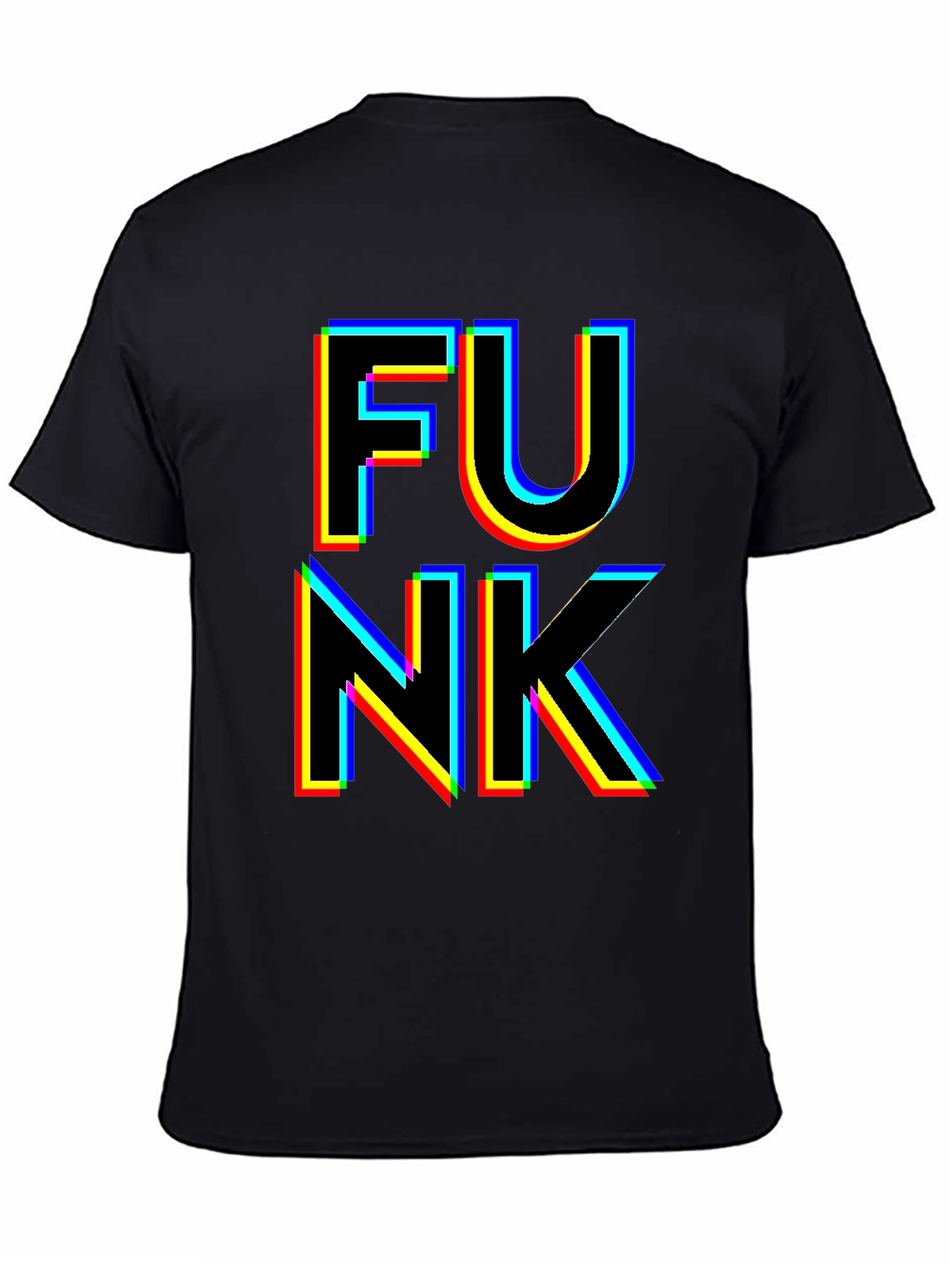 Black Retro Funk Graphic T-Shirt view 4