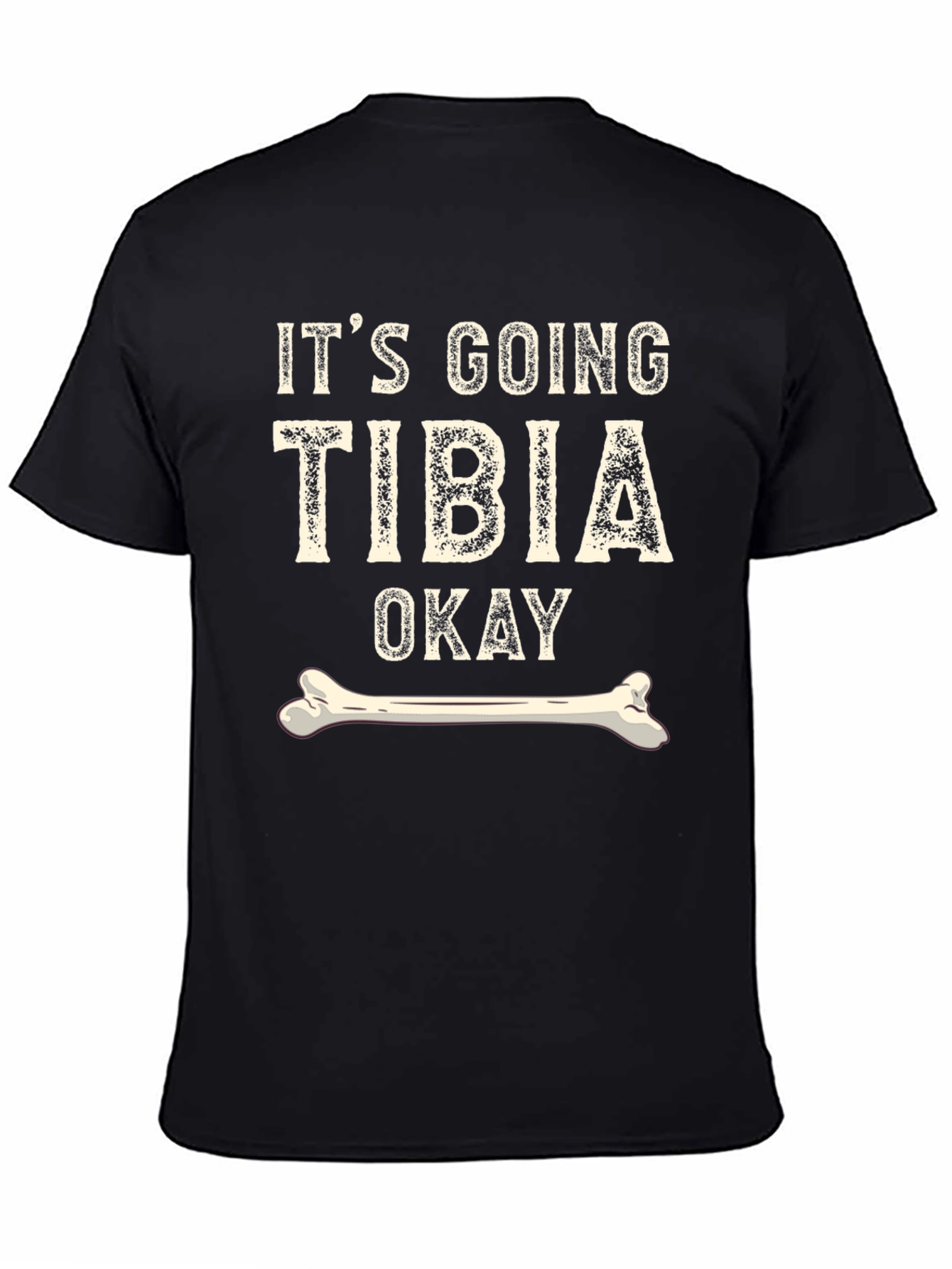 Black Funny Bone T-Shirt - Tibia Okay Graphic Tee view 4