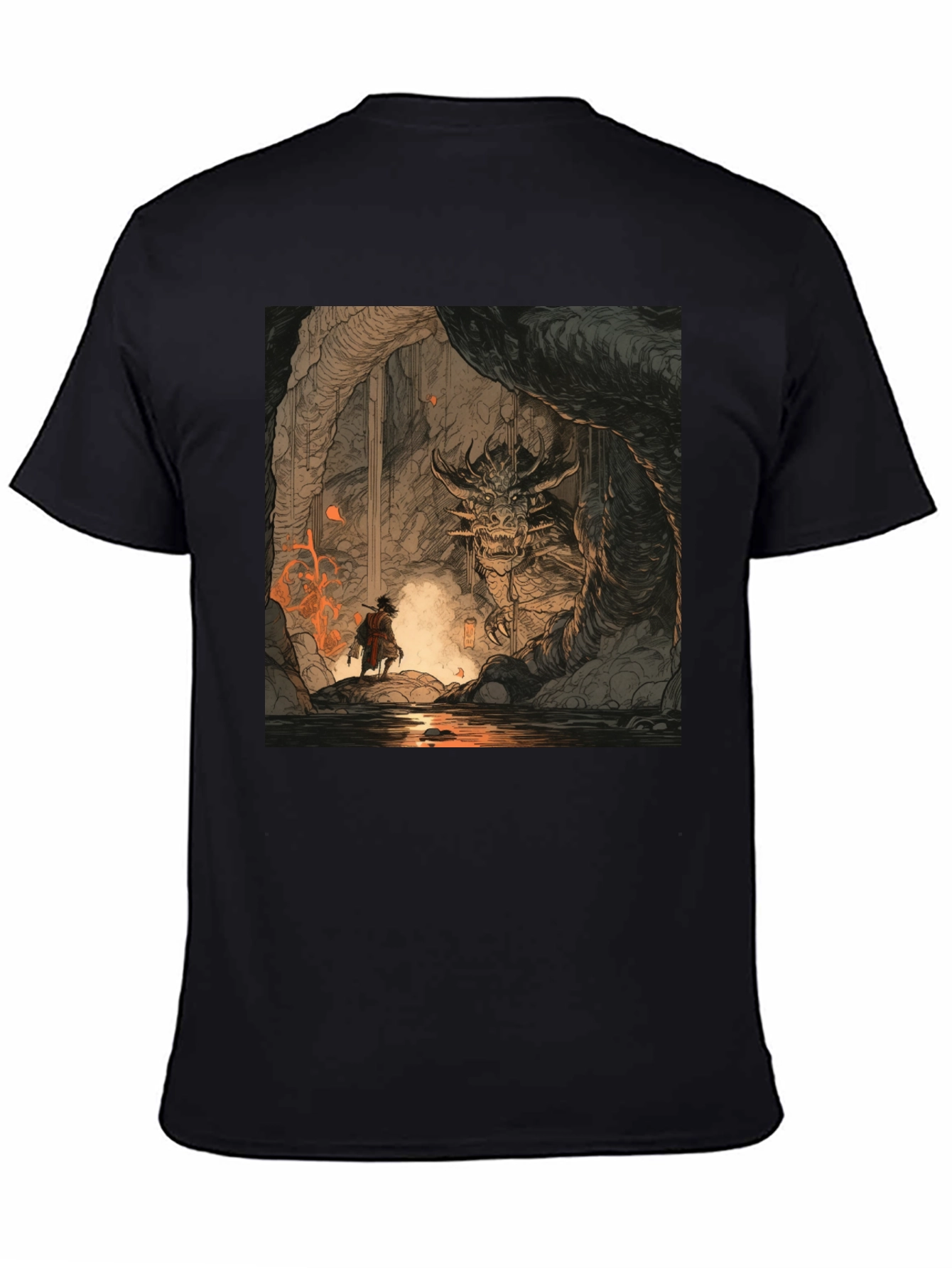Black Dragon Cave T-Shirt view 4