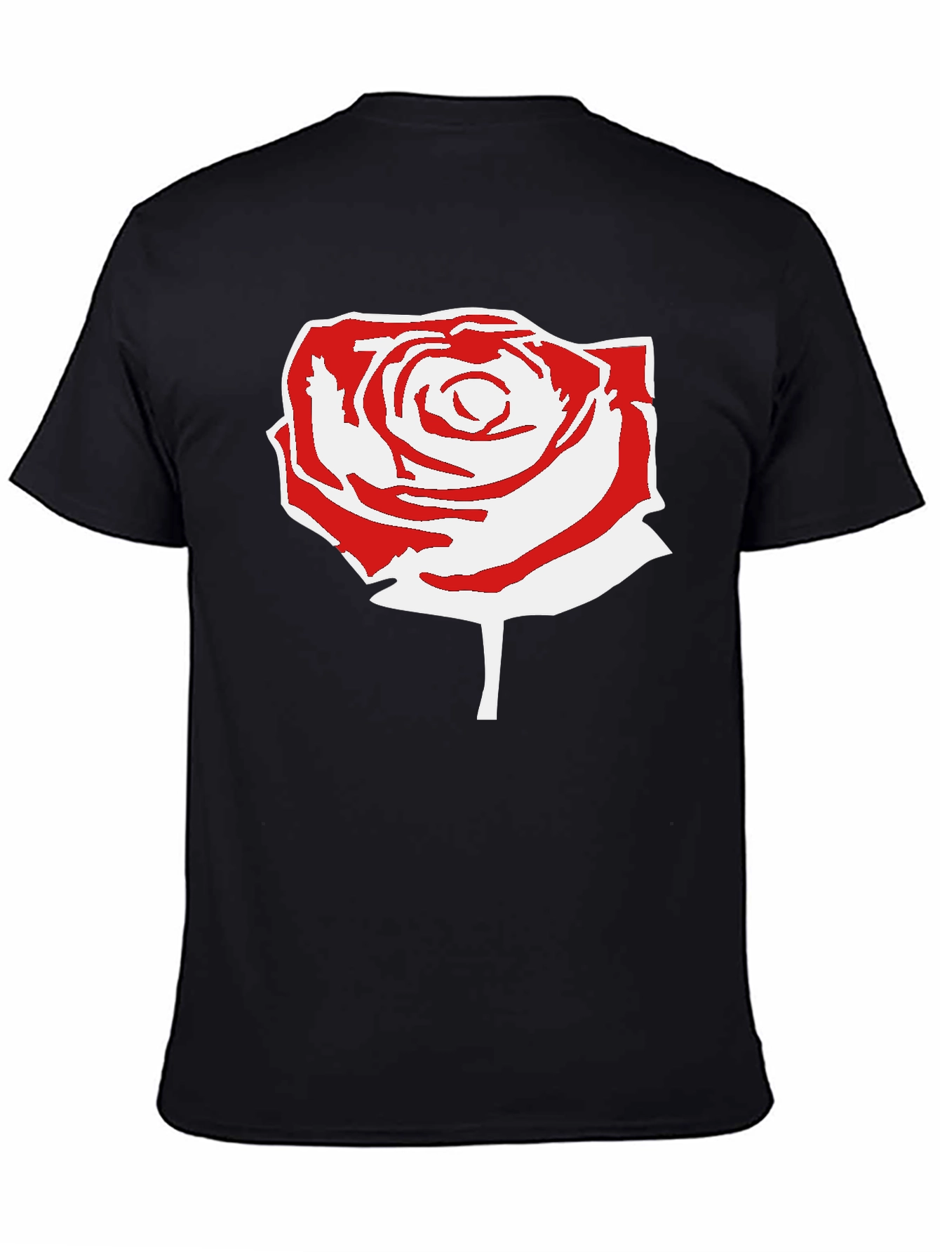 Black Rose Graphic Black T-Shirt view 4