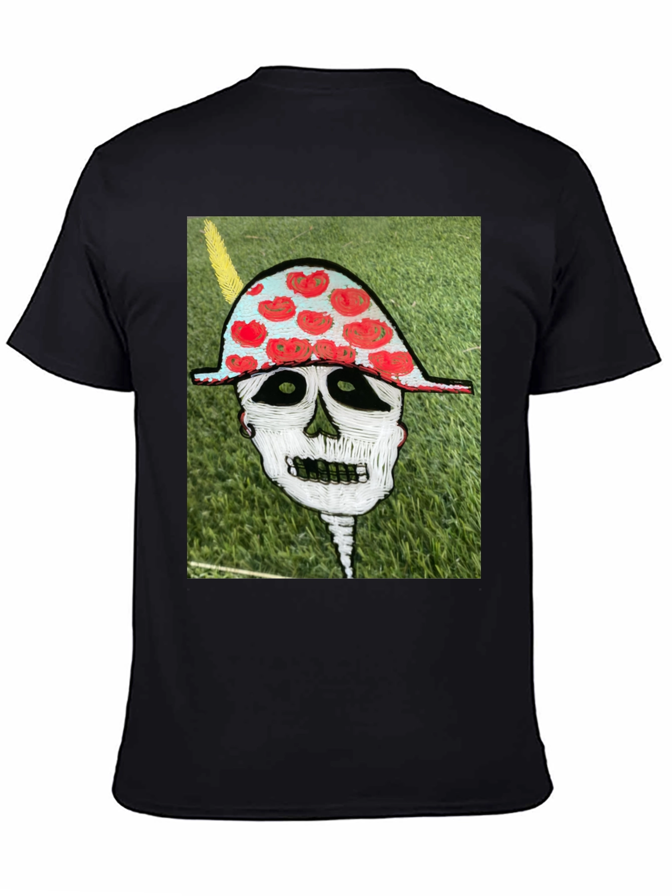 Black Skull Art Graphic Tee - Unique Design view 4