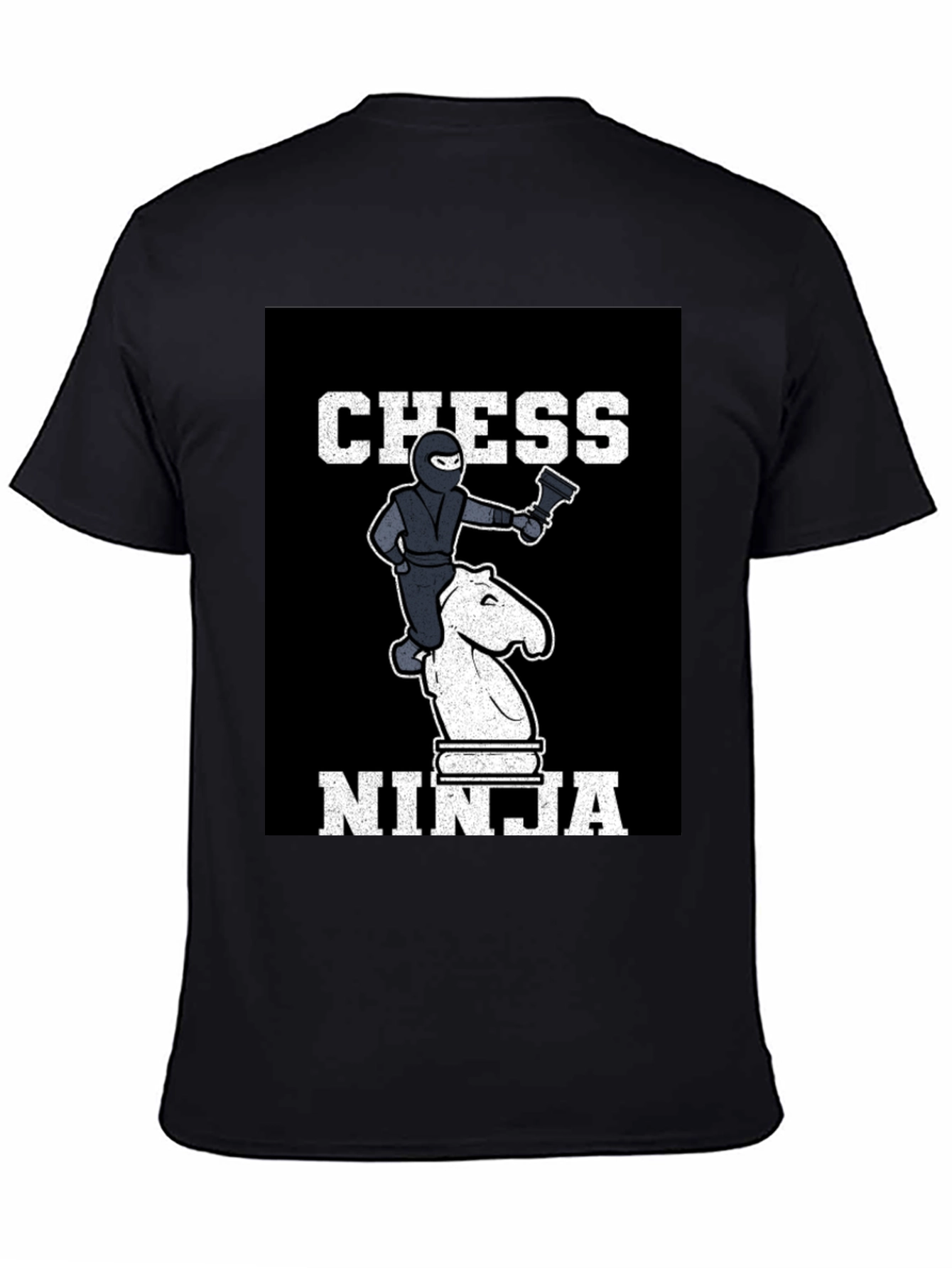 Black Chess Ninja T-Shirt view 4