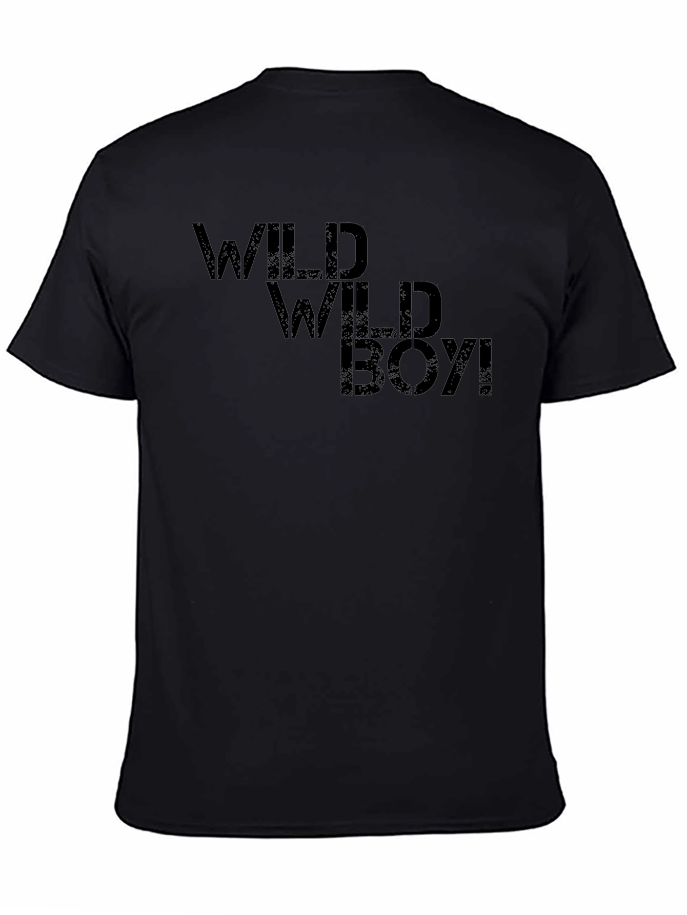 Black Wild Boy Graphic T-Shirt - Men's Black Tee view 4