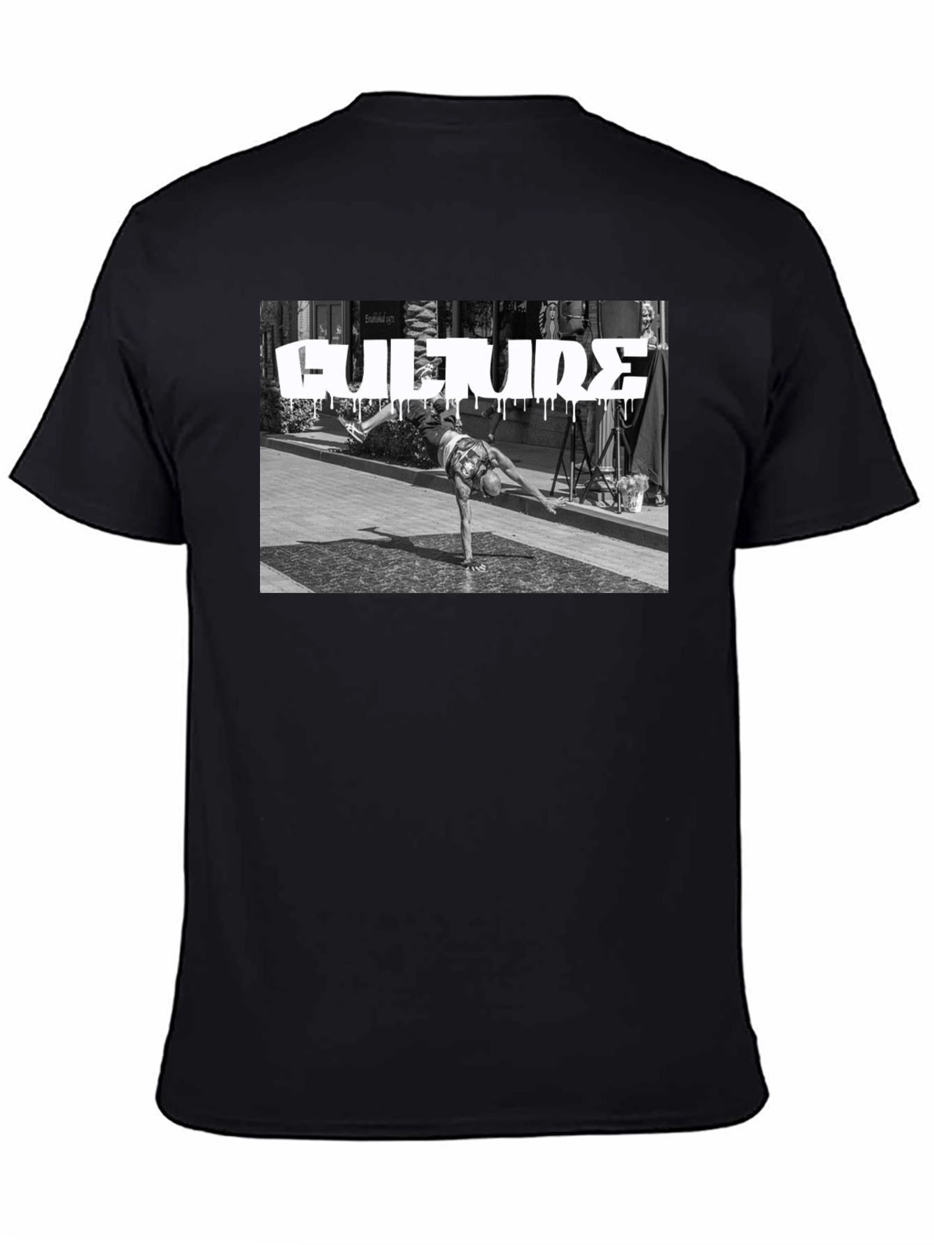 Black Culture Streetwear Graphic Tee - Black view 4