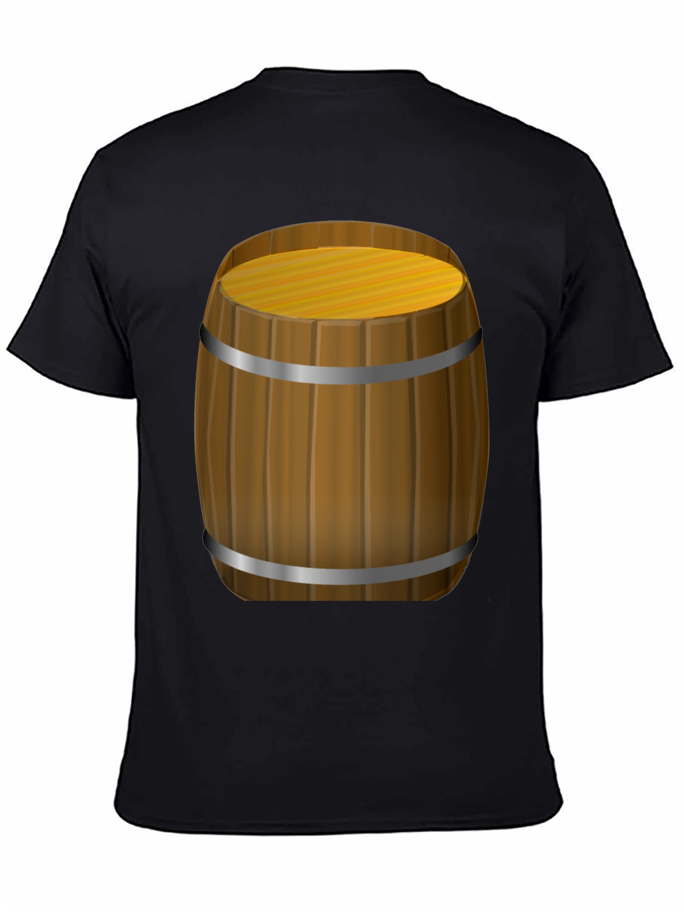 Black Novelty Barrel Graphic T-Shirt view 4