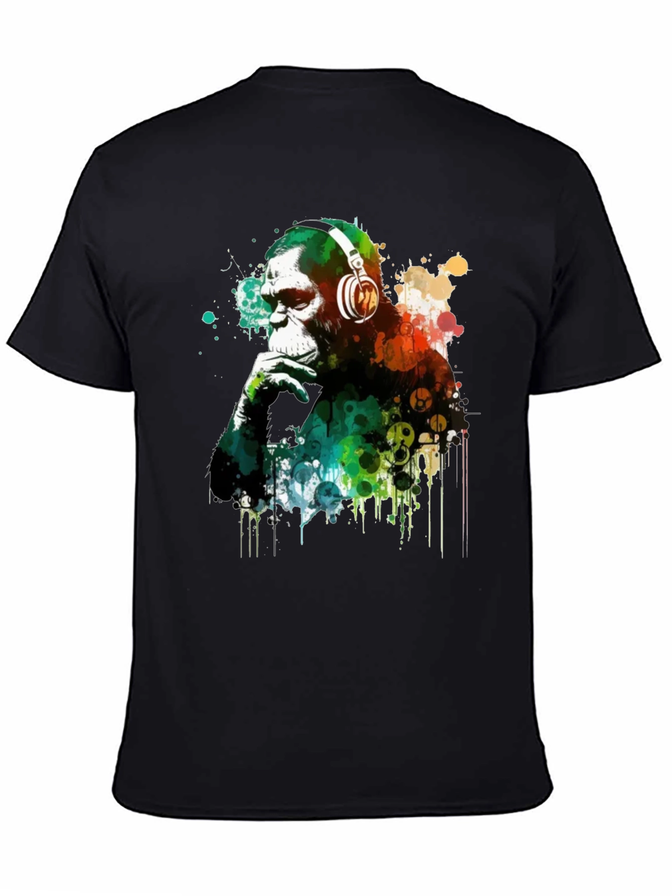 Black Monkey DJ Graphic T-Shirt view 4