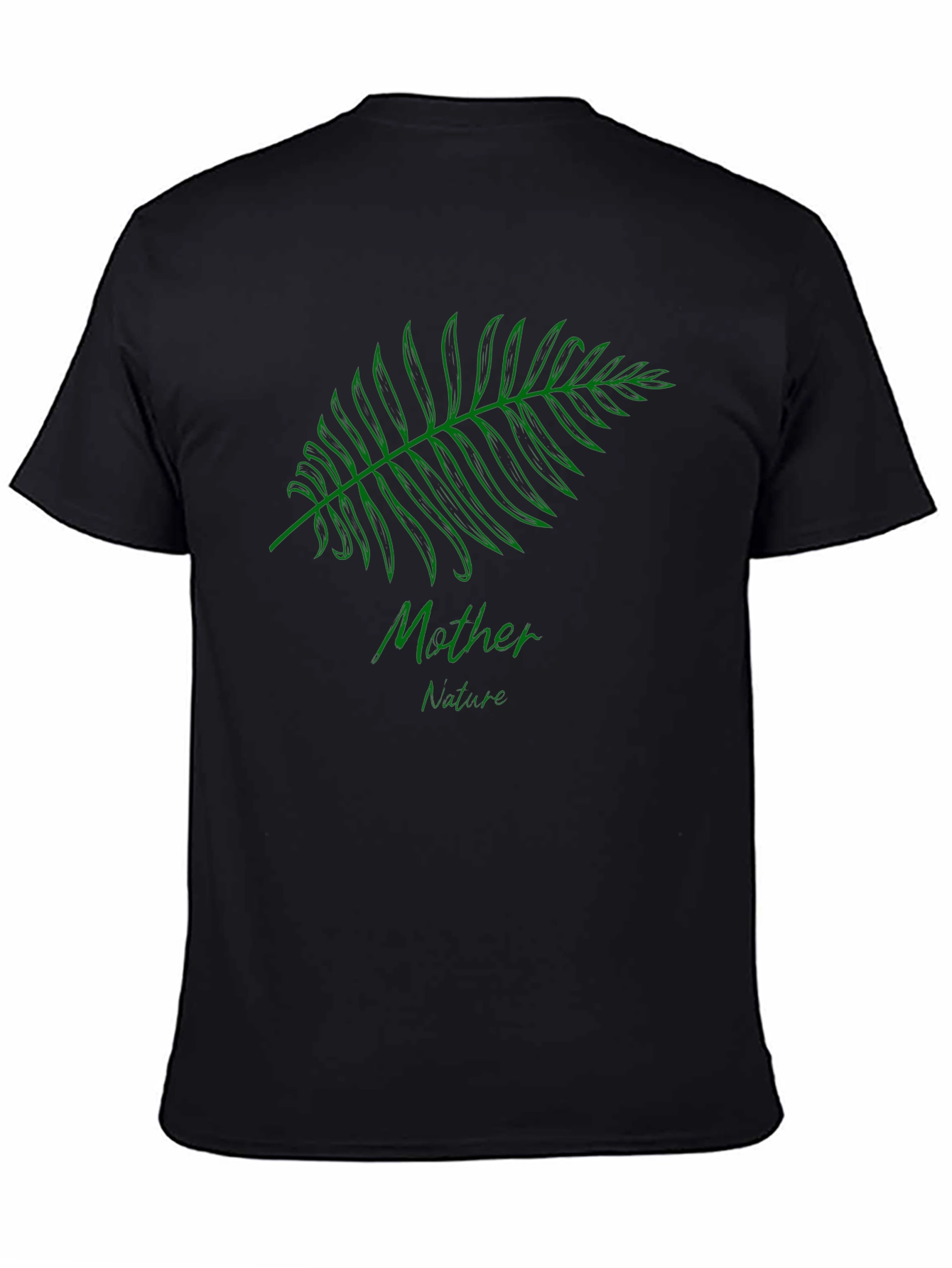 Mother Nature Graphic Black T-Shirt - 4
