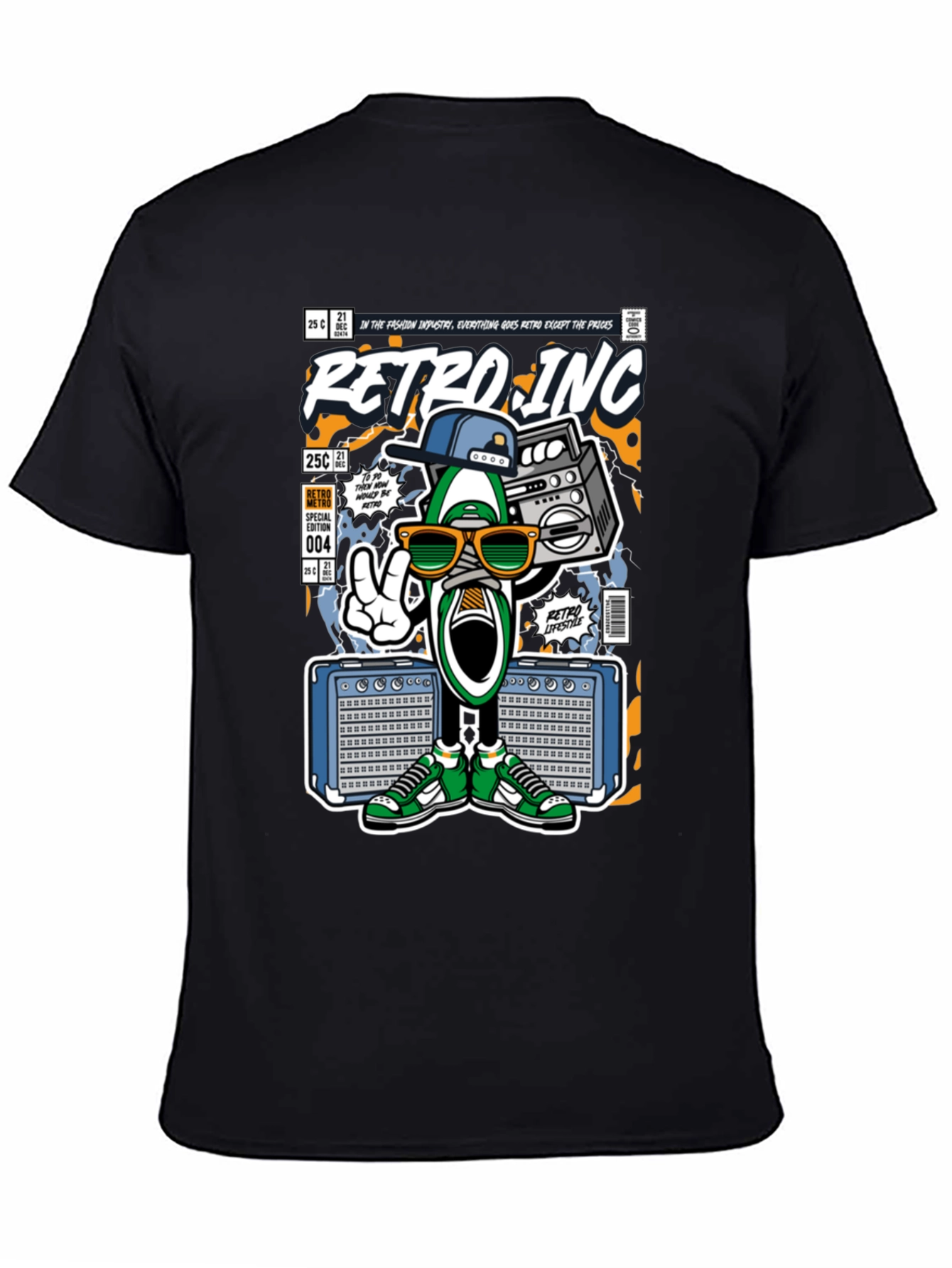 Black Retro Inc. Graphic Tee view 4