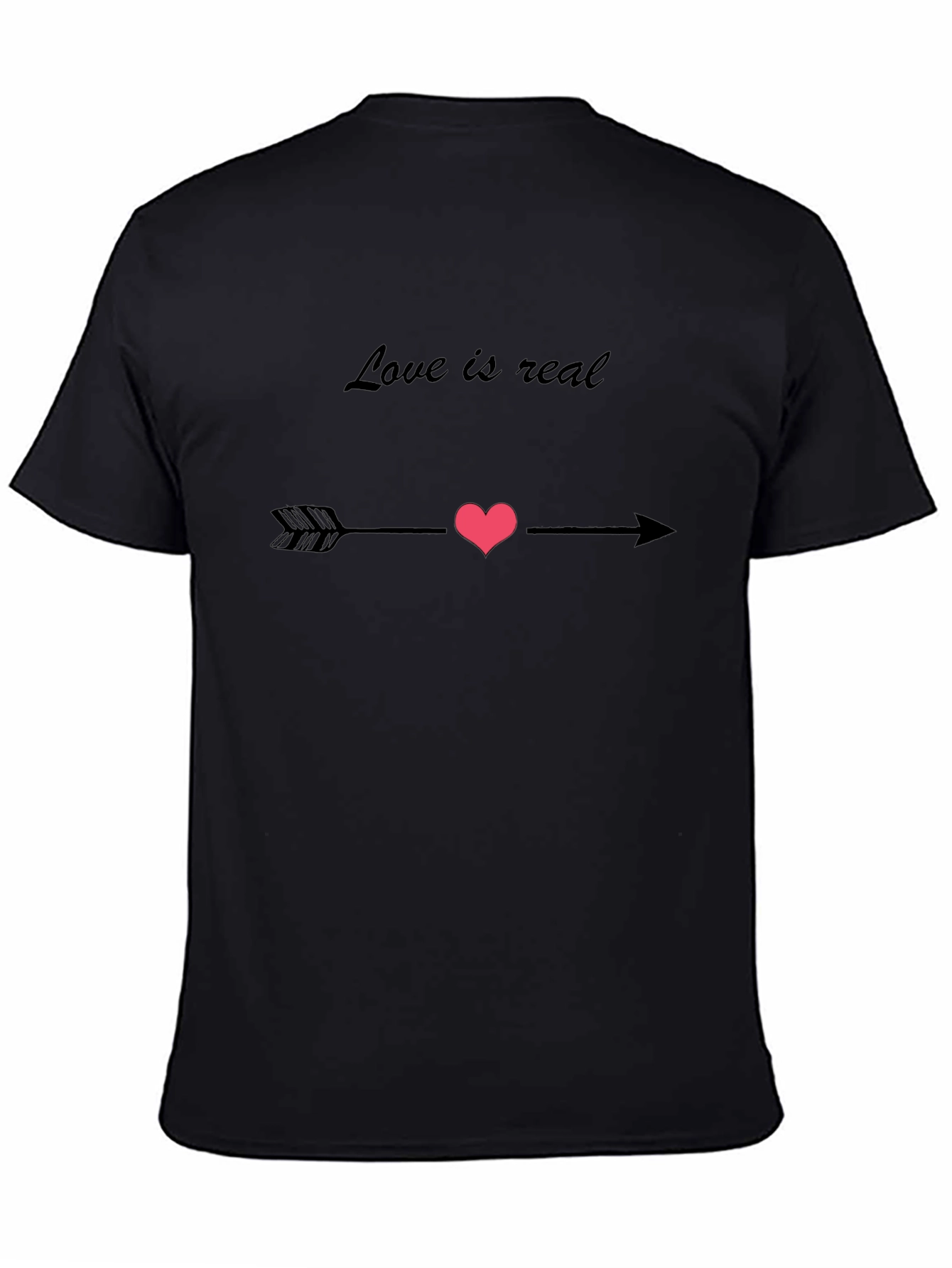 Black Love is Real Arrow Heart Graphic Tee view 4