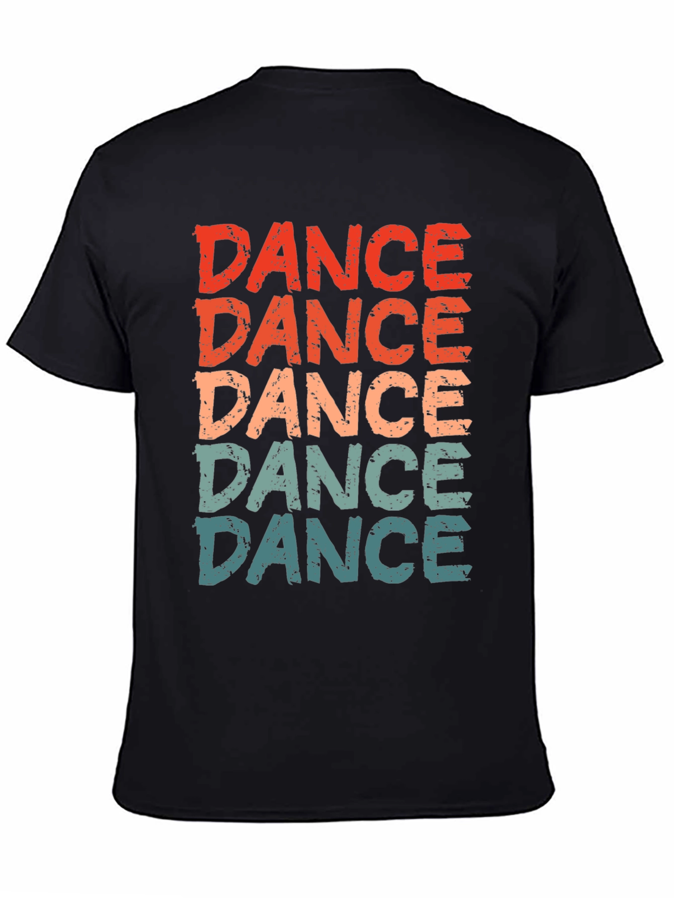Black Retro "Dance" Graphic T-Shirt view 4