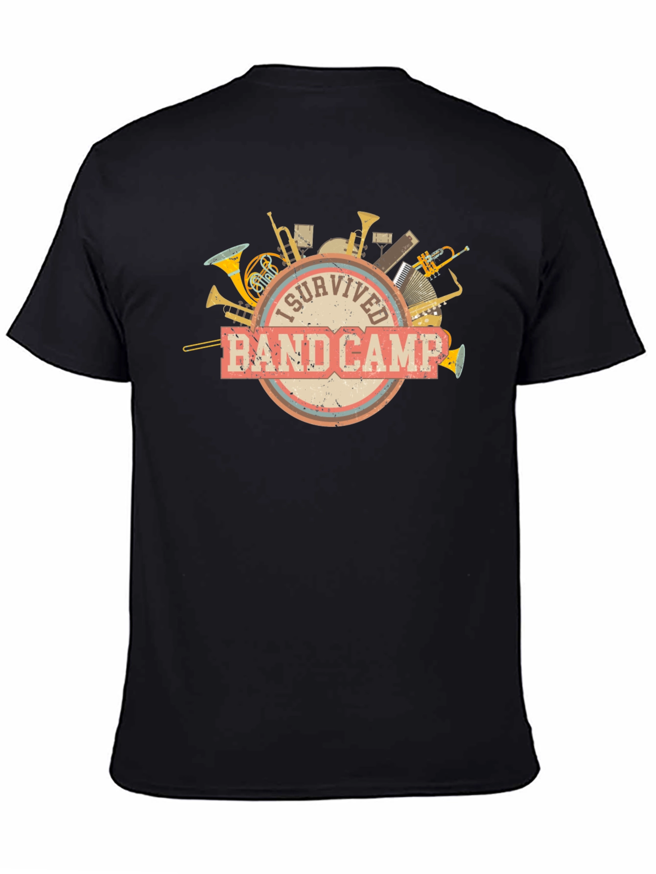 Black I Survived Band Camp Tee view 4