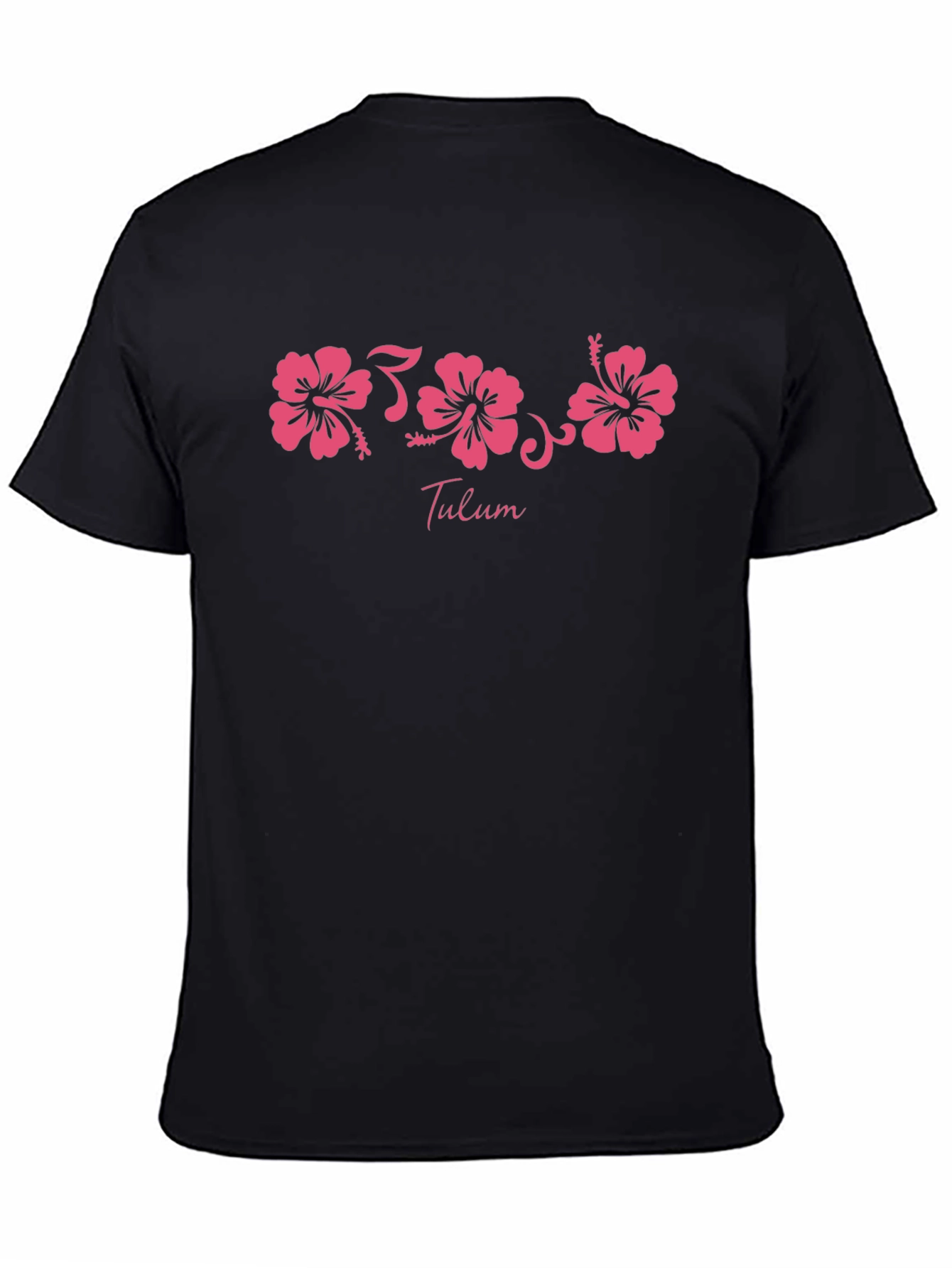 Black Tulum Floral Graphic Tee - Black view 4