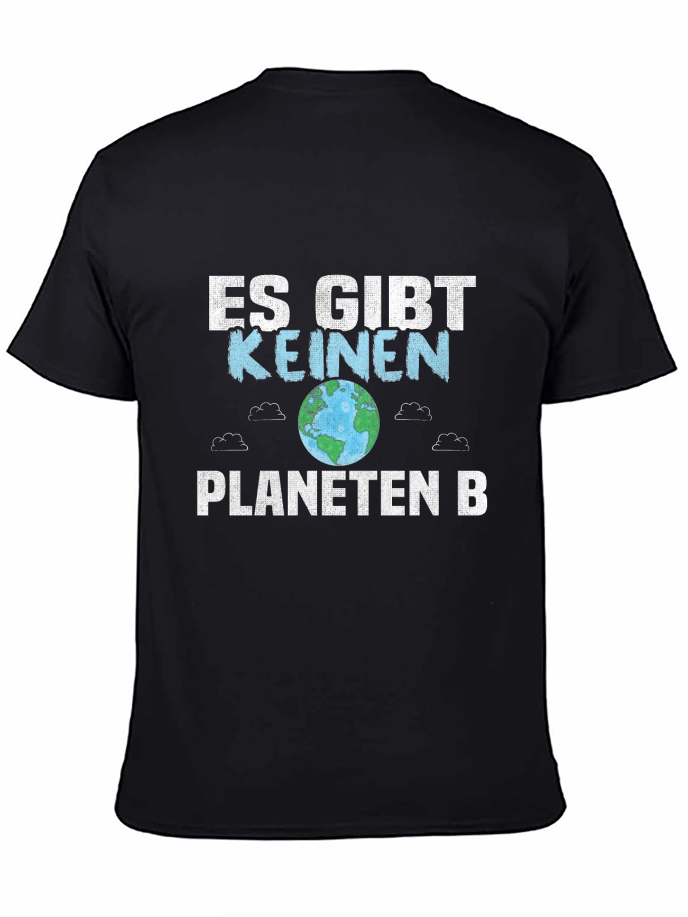 Black Save the Planet T-Shirt - "Es gibt keinen Planeten B" view 4