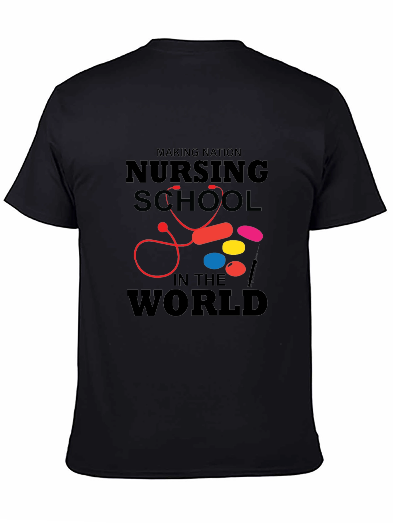 Black Nursing School T-Shirt: Making Nation Proud view 4