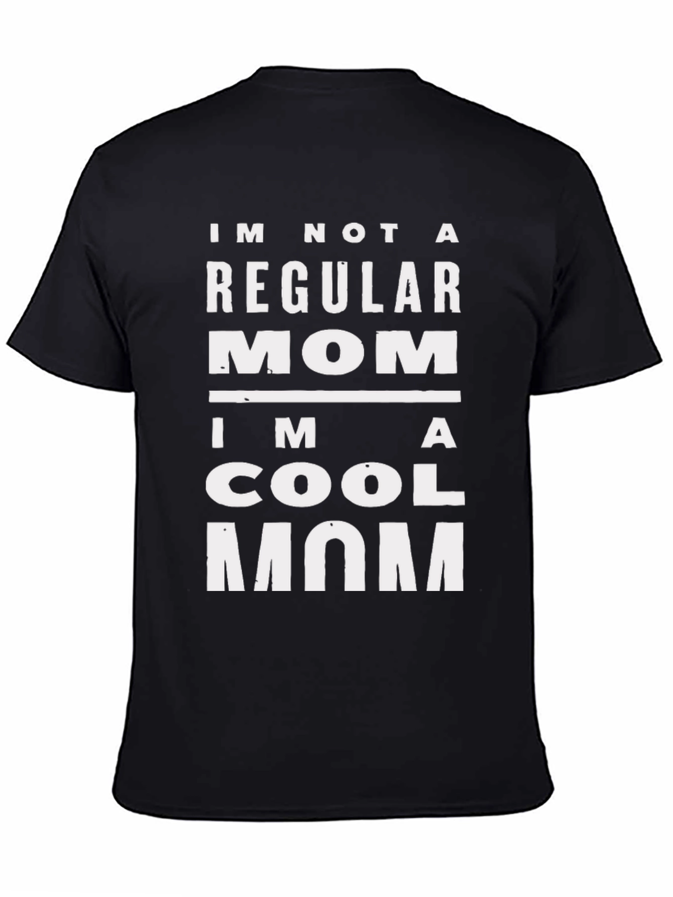 Black Cool Mom Graphic T-Shirt - Novelty Tee view 4