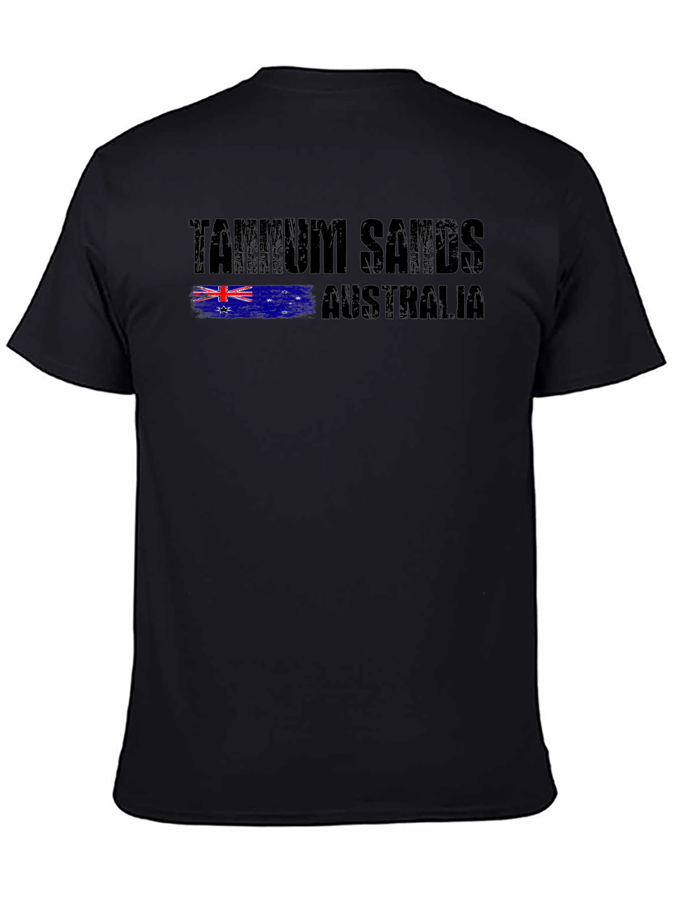 Black Tannum Sands Australia Tee - Black Graphic T-Shirt view 4