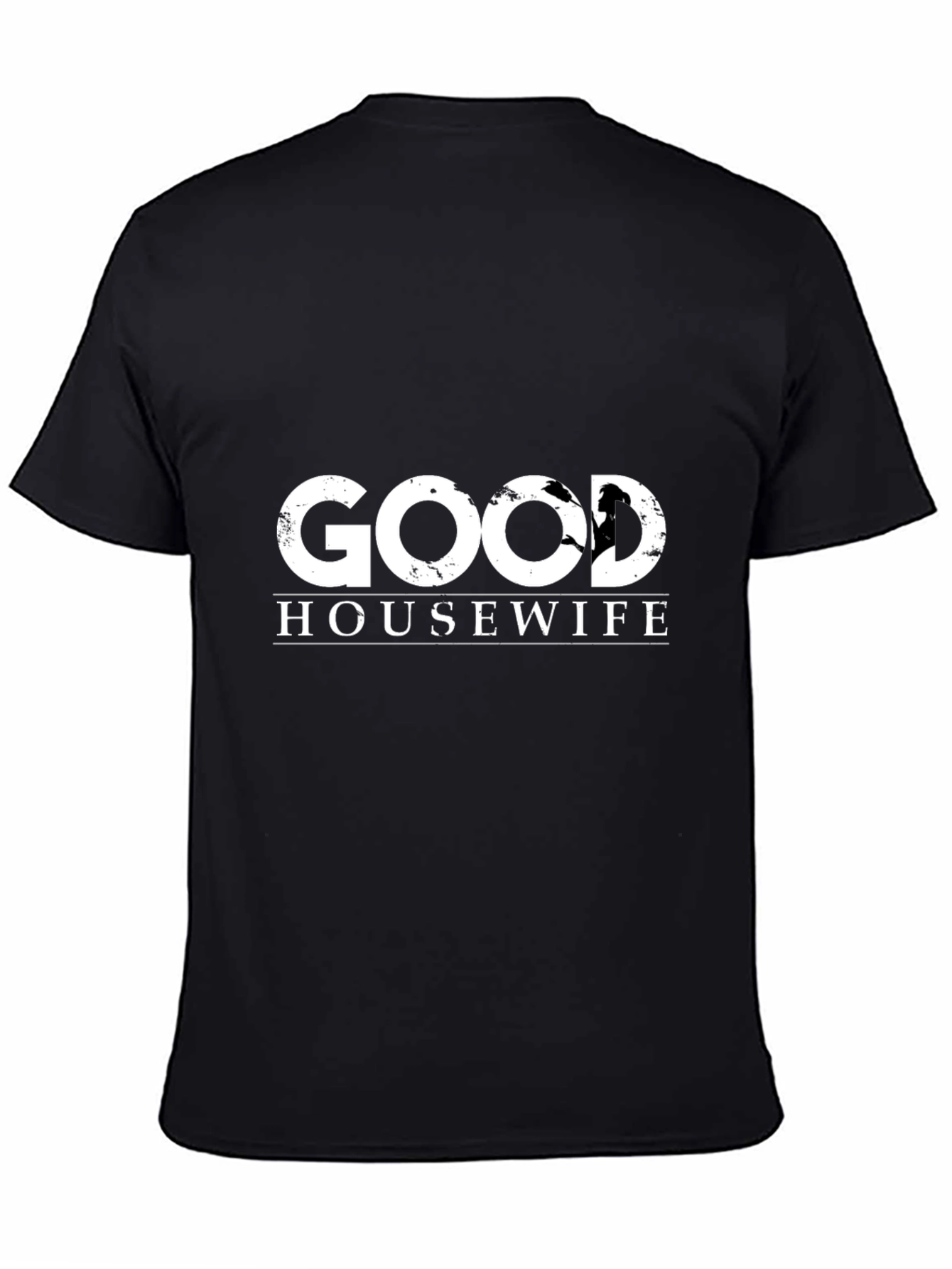 Black Good Housewife Graphic Tee - Black Short Sleeve Shirt view 4