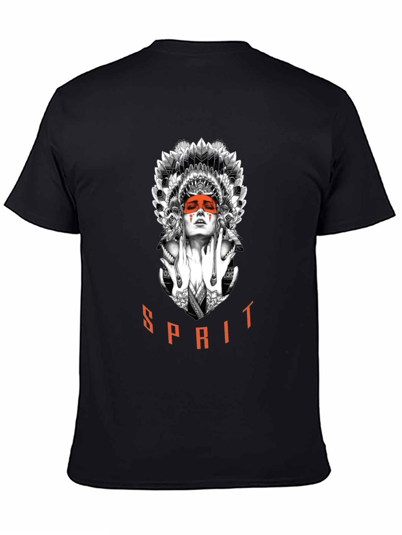 Black Spirit Graphic T-Shirt - Artistic Menswear view 4