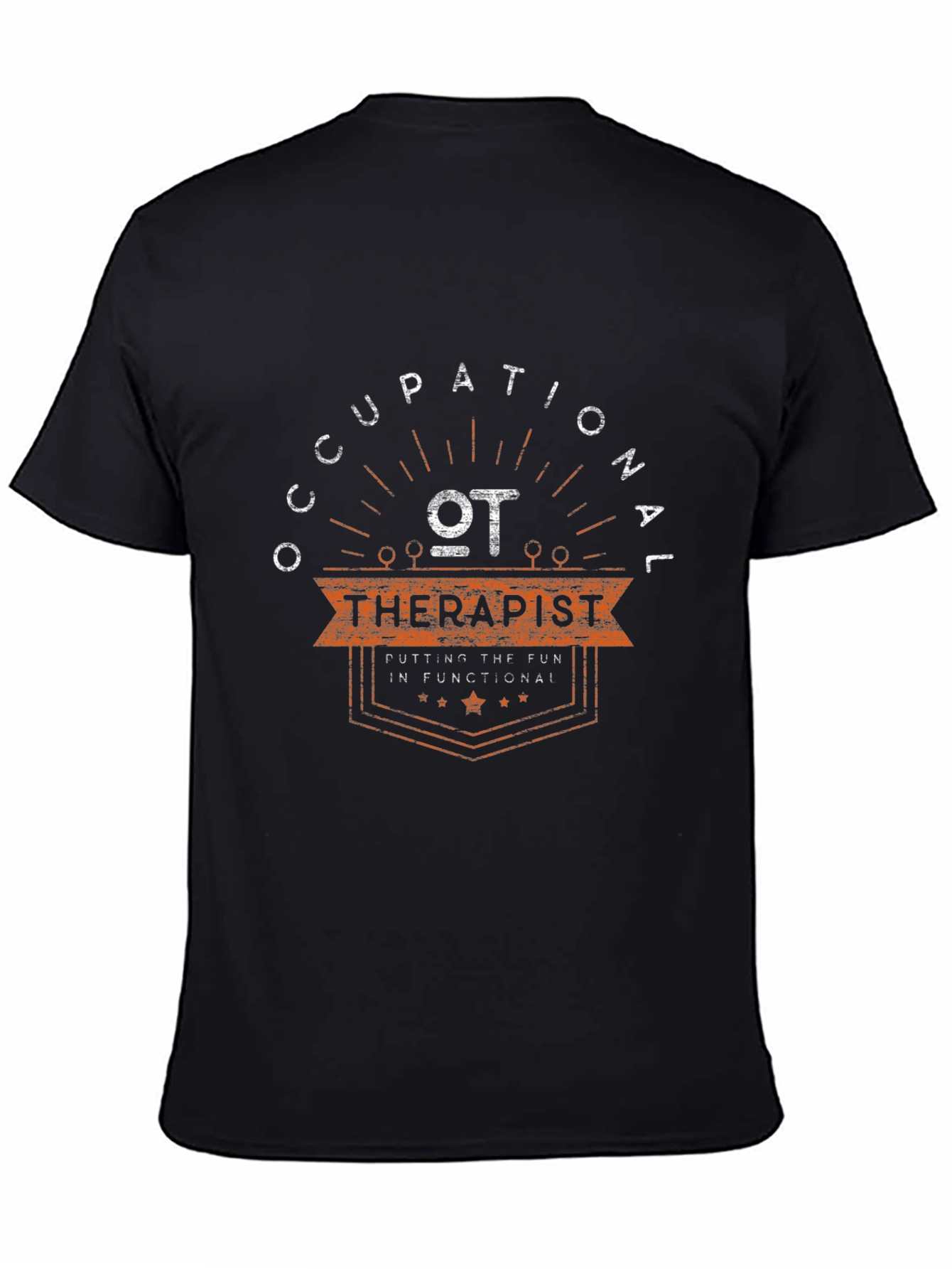 Black Occupational Therapist Tee - Functional Fun view 4