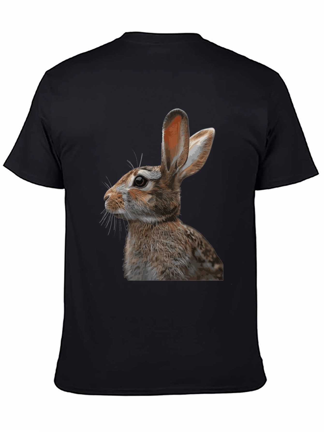 Black Rabbit Graphic Tee - Stylish Black T-Shirt view 4