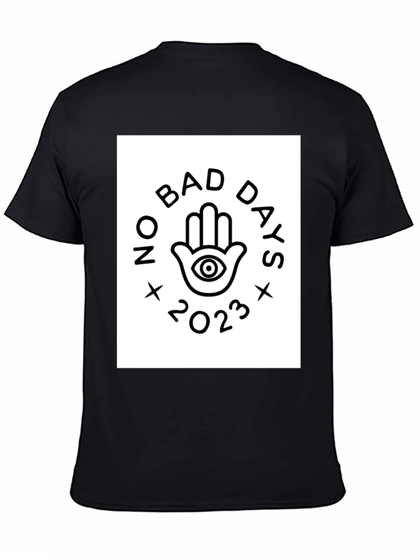Black No Bad Days 2023 Graphic Tee view 4