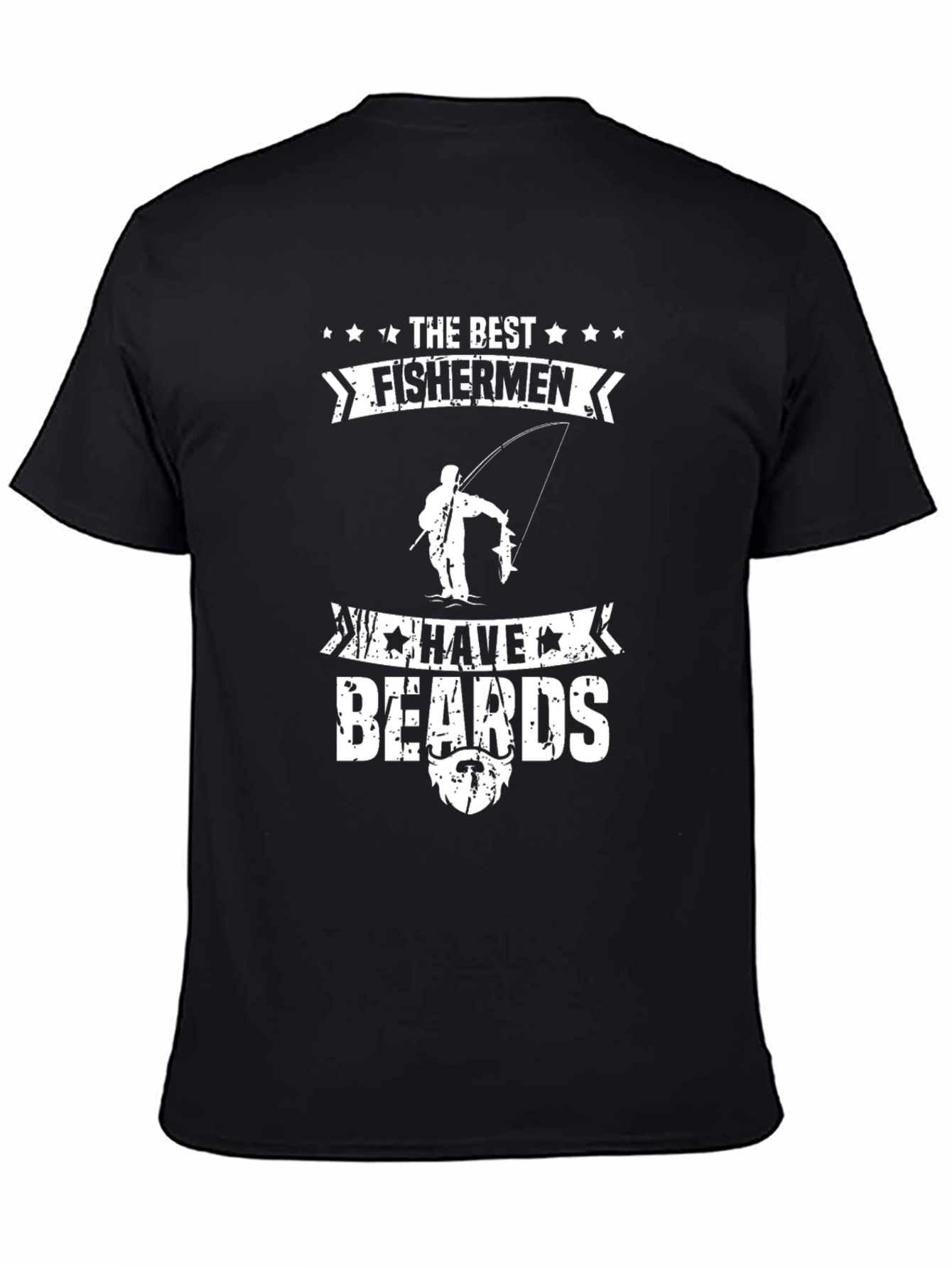Black Fishermen With Beards Graphic Tee view 4