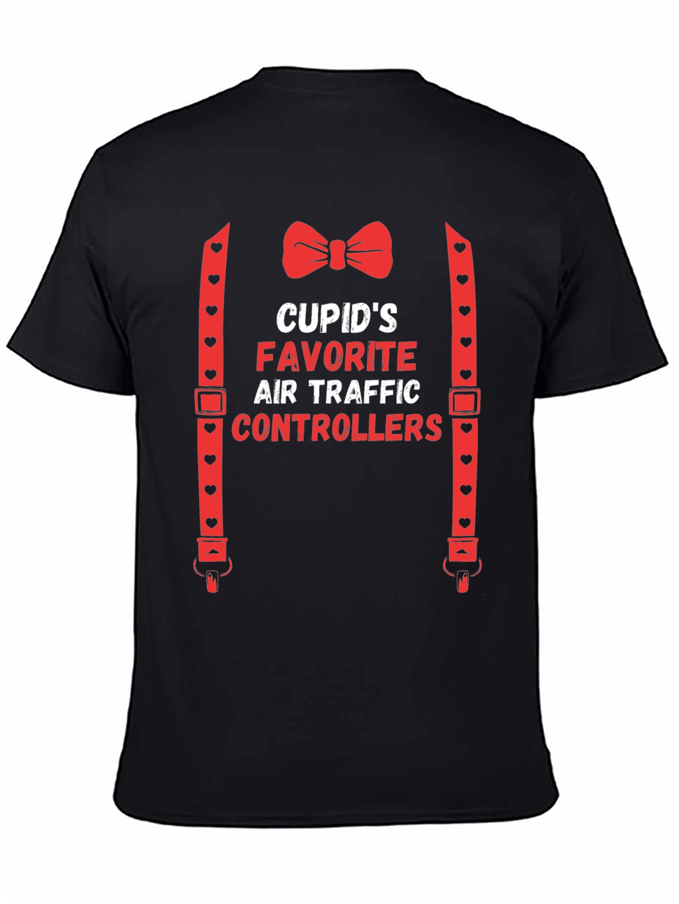 Black Cupid's Favorite Air Traffic Controllers T-Shirt view 4
