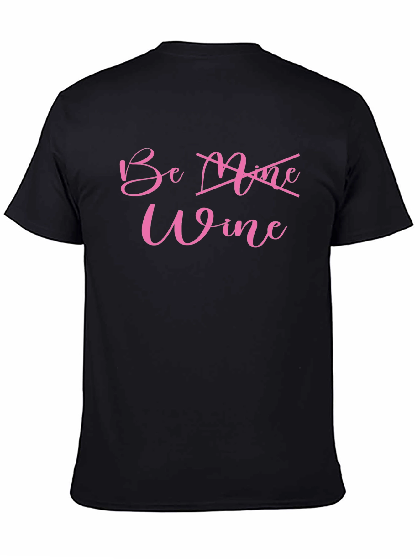 Black Wine Valentine's Day T-Shirt view 4