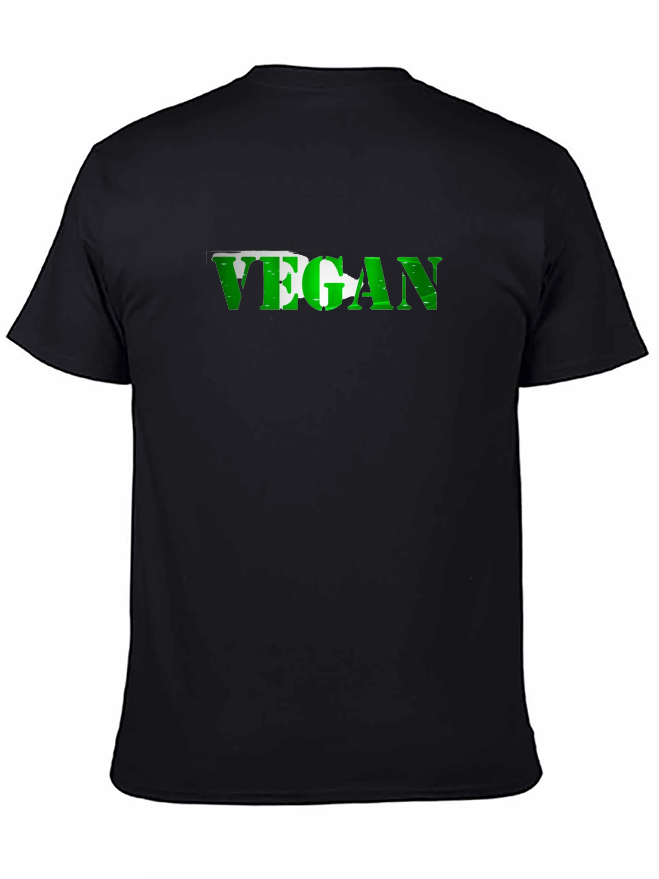 Black Vegan Arrow T-Shirt - Black view 4