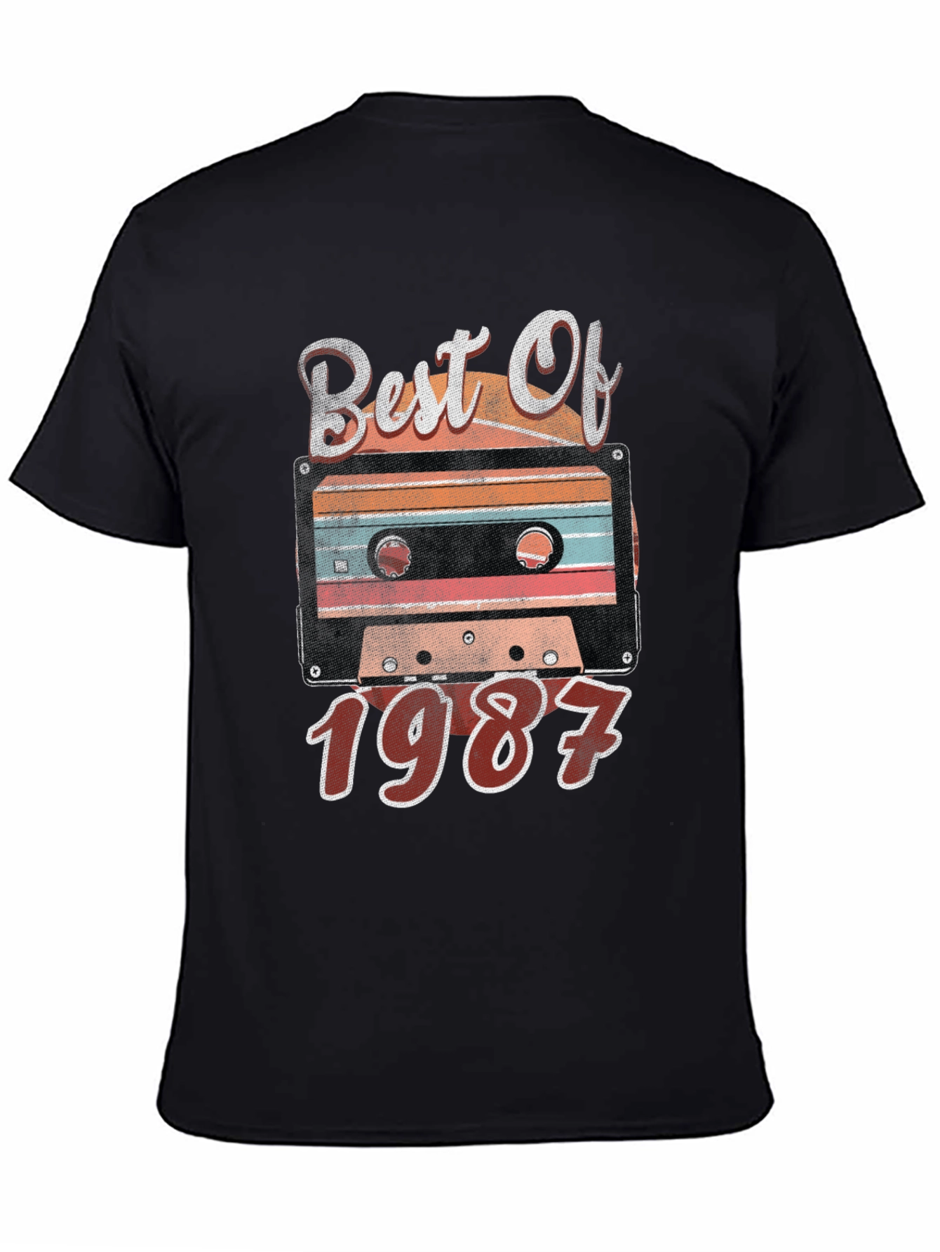 Black Best of 1987 Cassette Tape Graphic Tee view 4