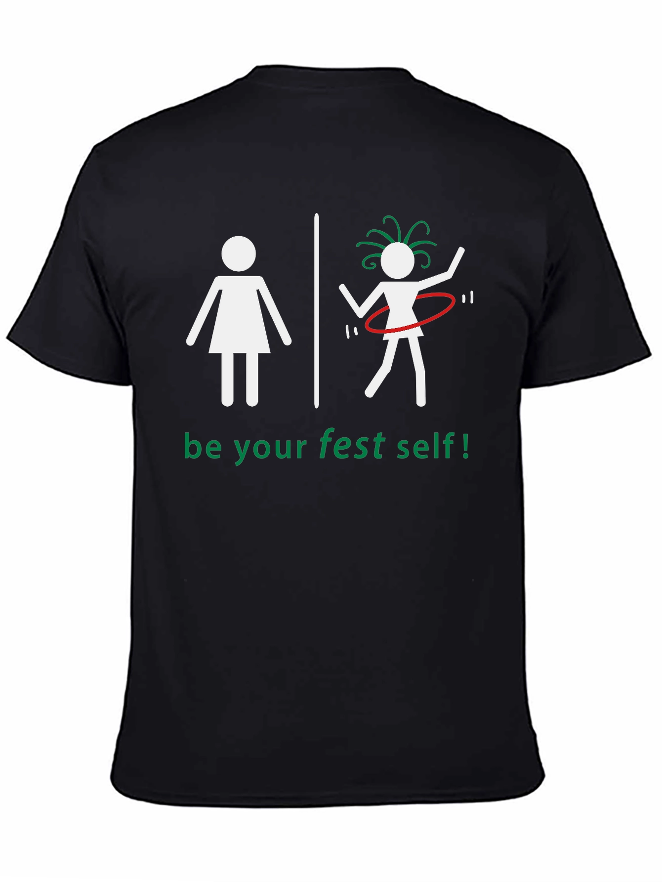 Black Be Your Fest Self Graphic Tee view 4
