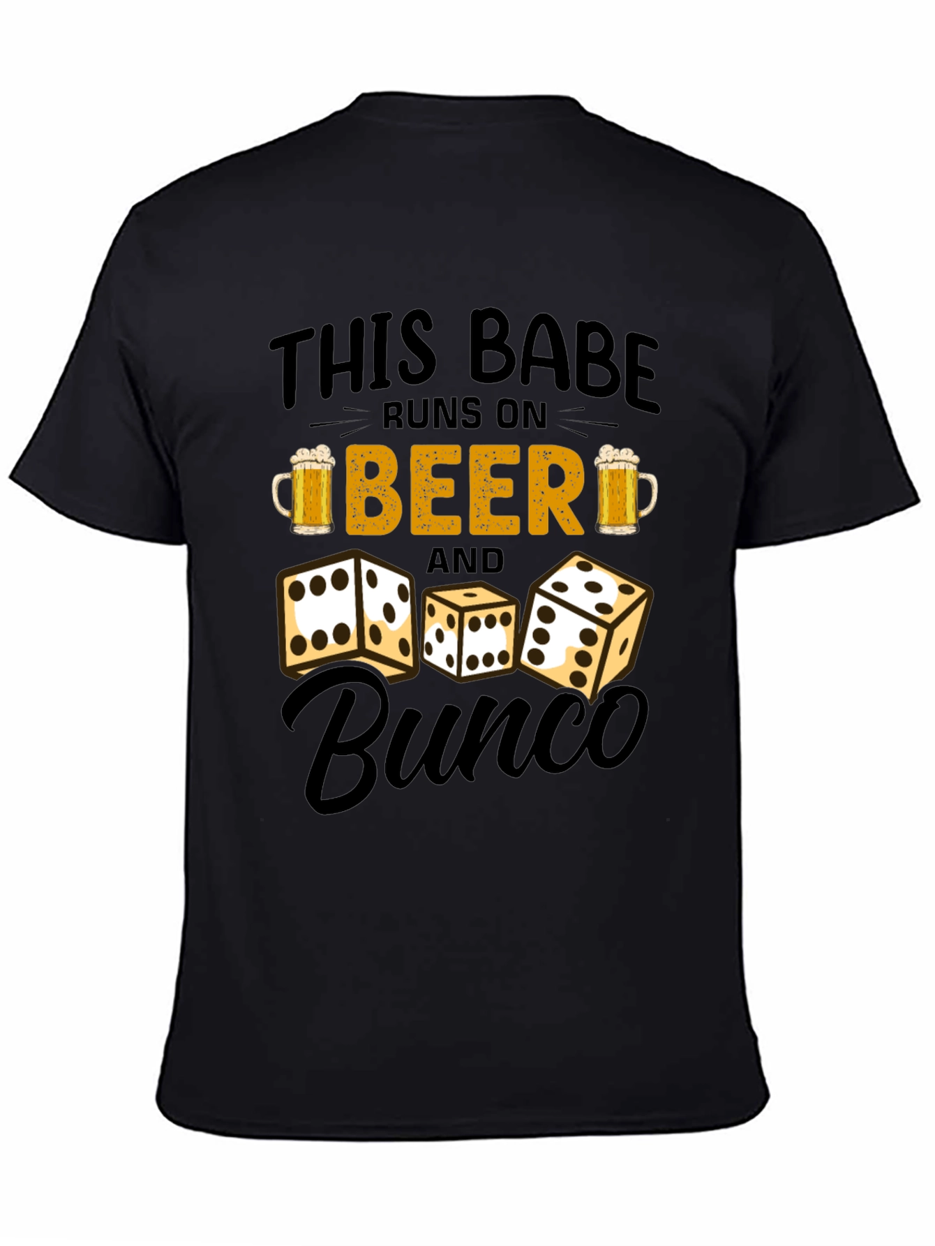 Runs on Beer and Bunco T-Shirt - 4