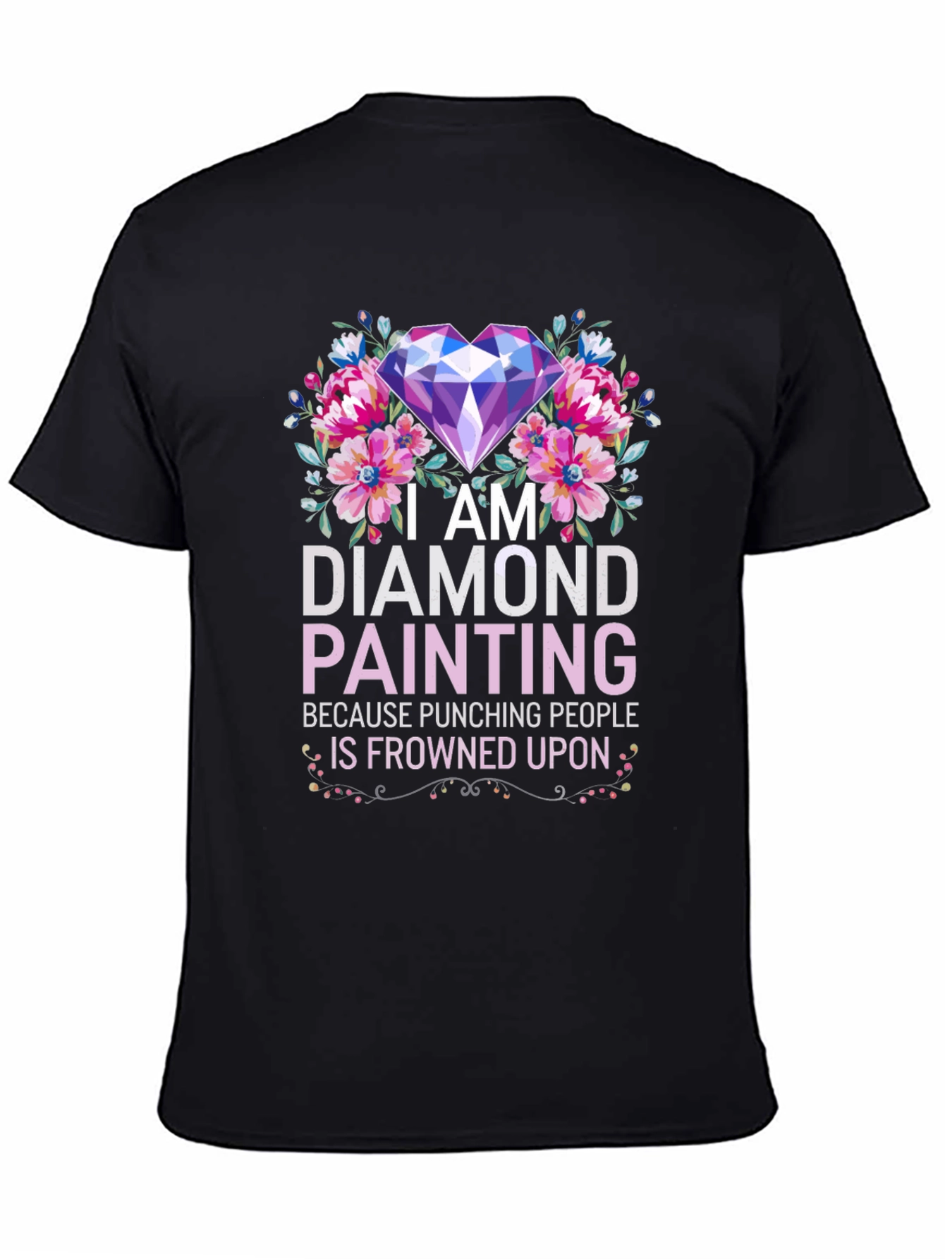 Black Diamond Painting Hobby T-Shirt view 4
